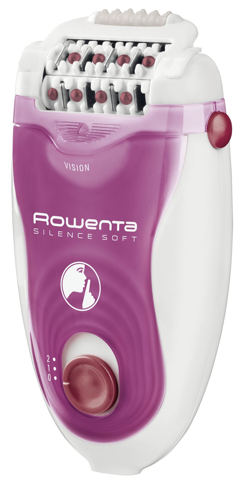 Rowenta EP5660 Silence Soft Epilatore, Epilazione Silenziosa per Gambe con la Tecnologia Micro-Contact, 7 accessori, 4, 8 W, 220 - 240 V, Viola/Bianco - Miniatura 3
