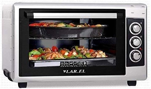 LAREL Fornetto Forno Elettrico 50 Lt 1500 Watt Ventilato Doppio Grill Luce Timer accessori inclusi
