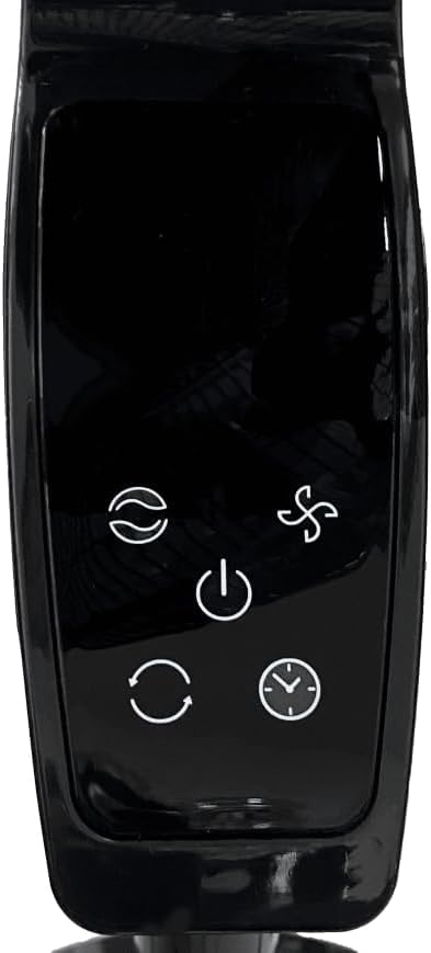 Lar.el Ventilatore a Piantana con Telecomando MOD. MADDY, 60W, 5 Pale, 3 Velocità, Timer Programmabile, Console Touch Screen, Oscillante, Altezza 140 cm, Colore Nero - Miniatura 4