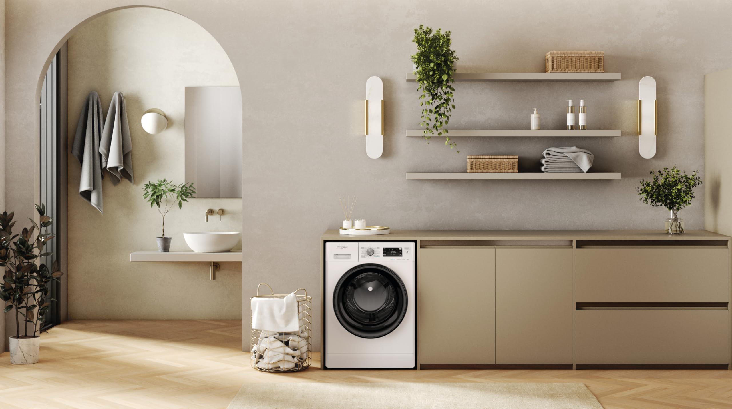 Whirlpool Lavatrice a Libera Installazione a Carica Frontale, 9 KG, FFB D96 BV IT, Larghezza 59.5 cm, Altezza 85 cm, Profondità 62.7 cm - Miniatura 4