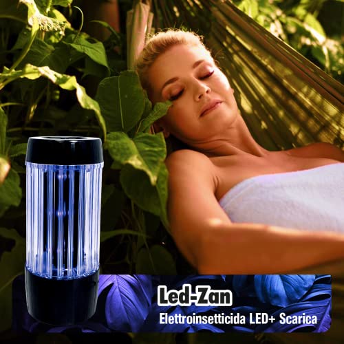 Lampada Antizanzare LED-ZAN ITALY USB – Elettroinsetticida LED Potente per Casa e Giardino, Interno ed Esterno – Elimina Zanzare, Mosche, Falene e Insetti Volanti – Sandokan Made in Italy - Miniatura 4