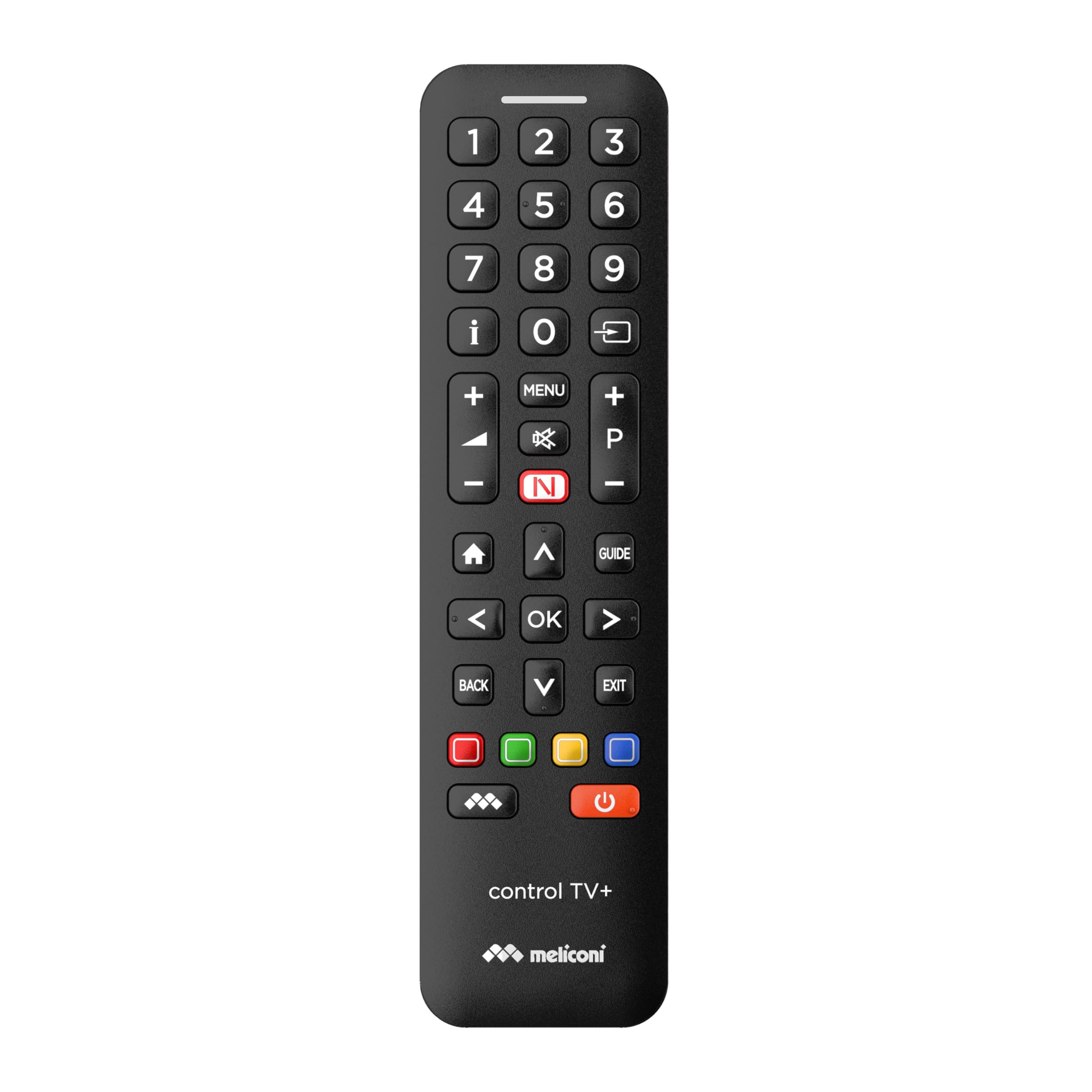 Meliconi - Telecomando universale CONTROL TV+ per TV - 100% funzioni originali - Accesso diretto Netflix - programmazione semplice