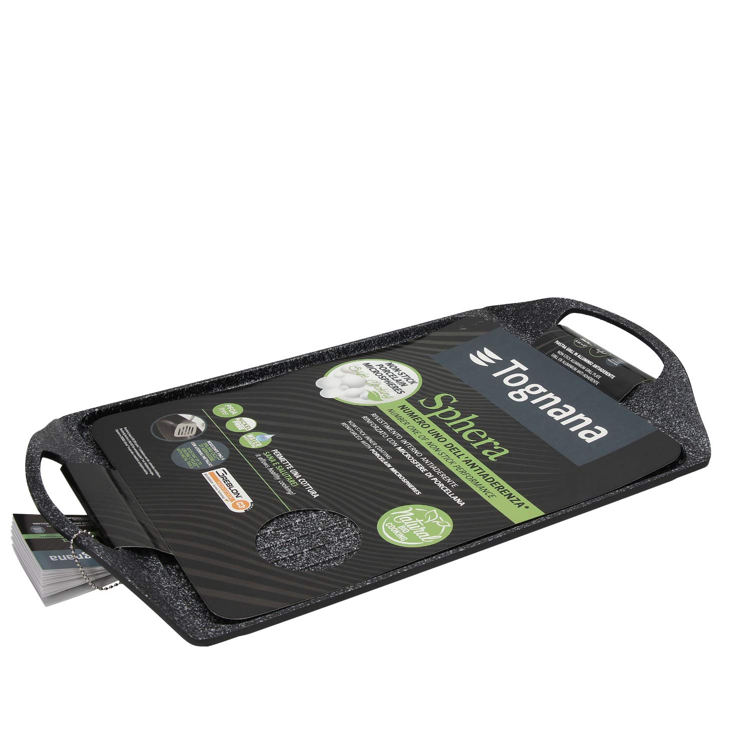 Tognana Sphera Grill Rettangolare, antiaderente Alluminio - Miniatura 3
