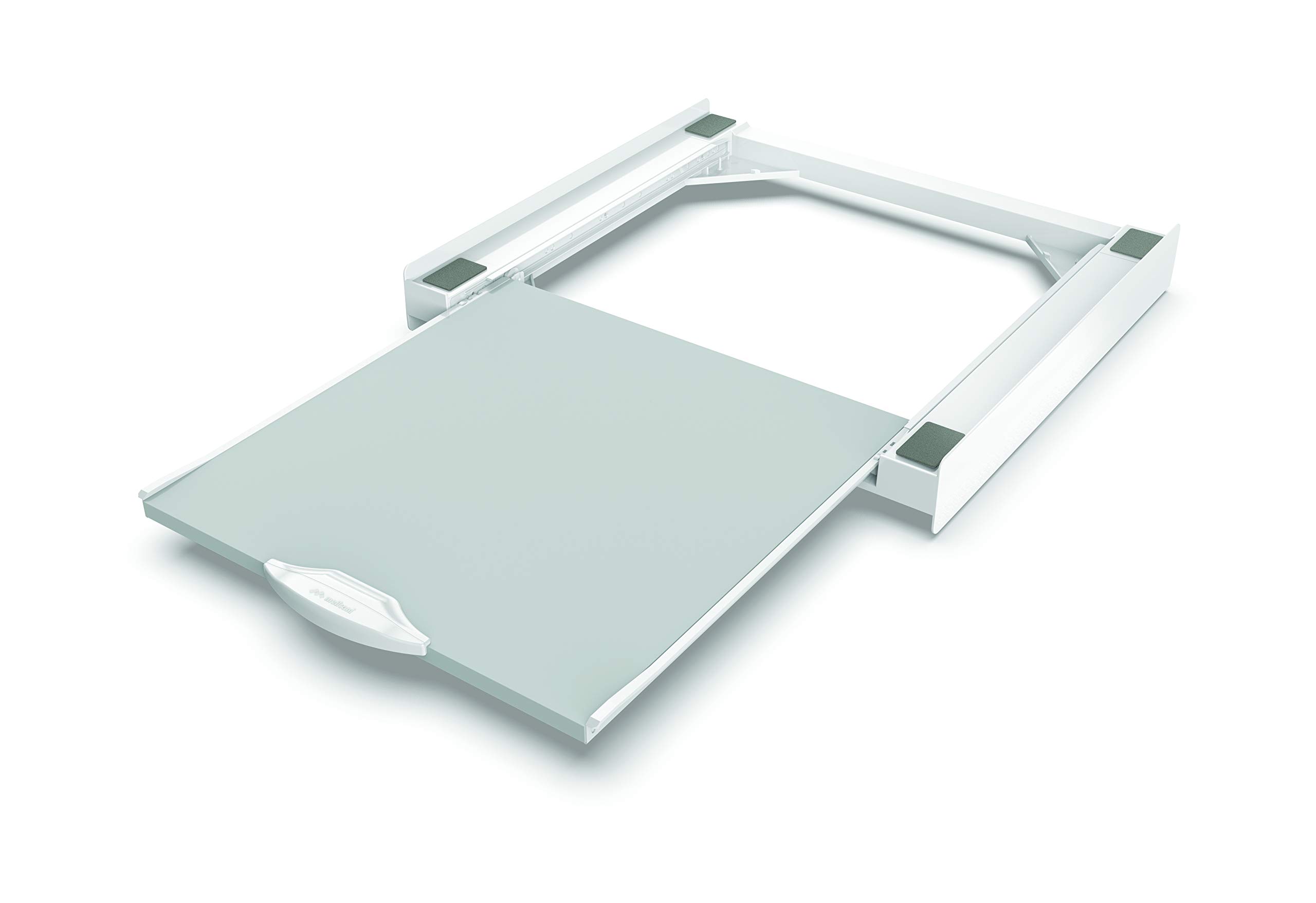 MELICONI TORRE PRO L60 - Kit di Sovrapposizione Lavatrice Asciugatrice Universale, Supporto Premontato con Ripiano Estraibile in Legno, Cinghia di Sicurezza Inclusa, Portata 250 Kg - Miniatura 2