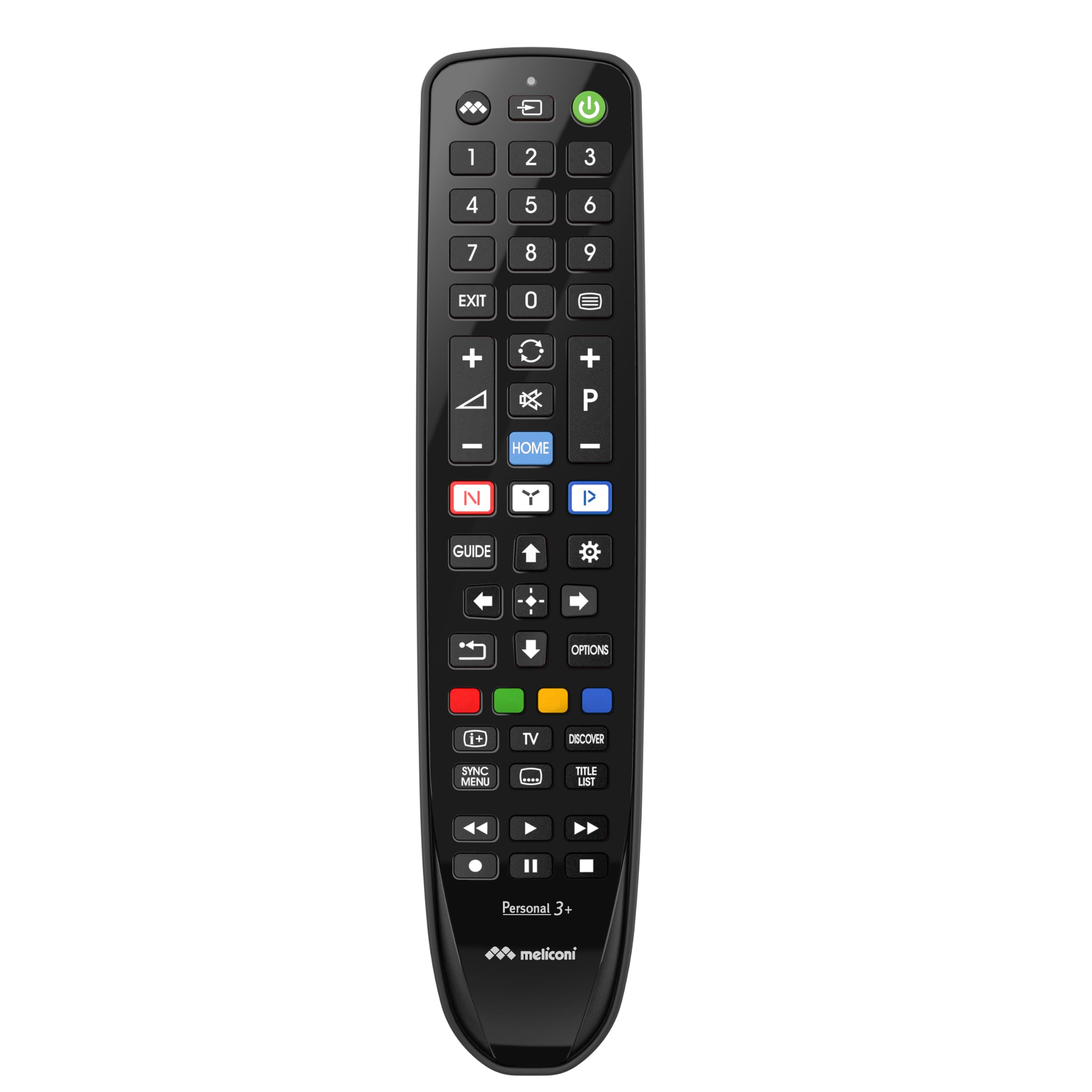 Meliconi Gumbody Personal 3+ Telecomando per TV Sony, Pronto all’Uso, Nessuna Programmazione, Funzione Learn, Antiurto in Gomma, Compatibile Smart TV Sony