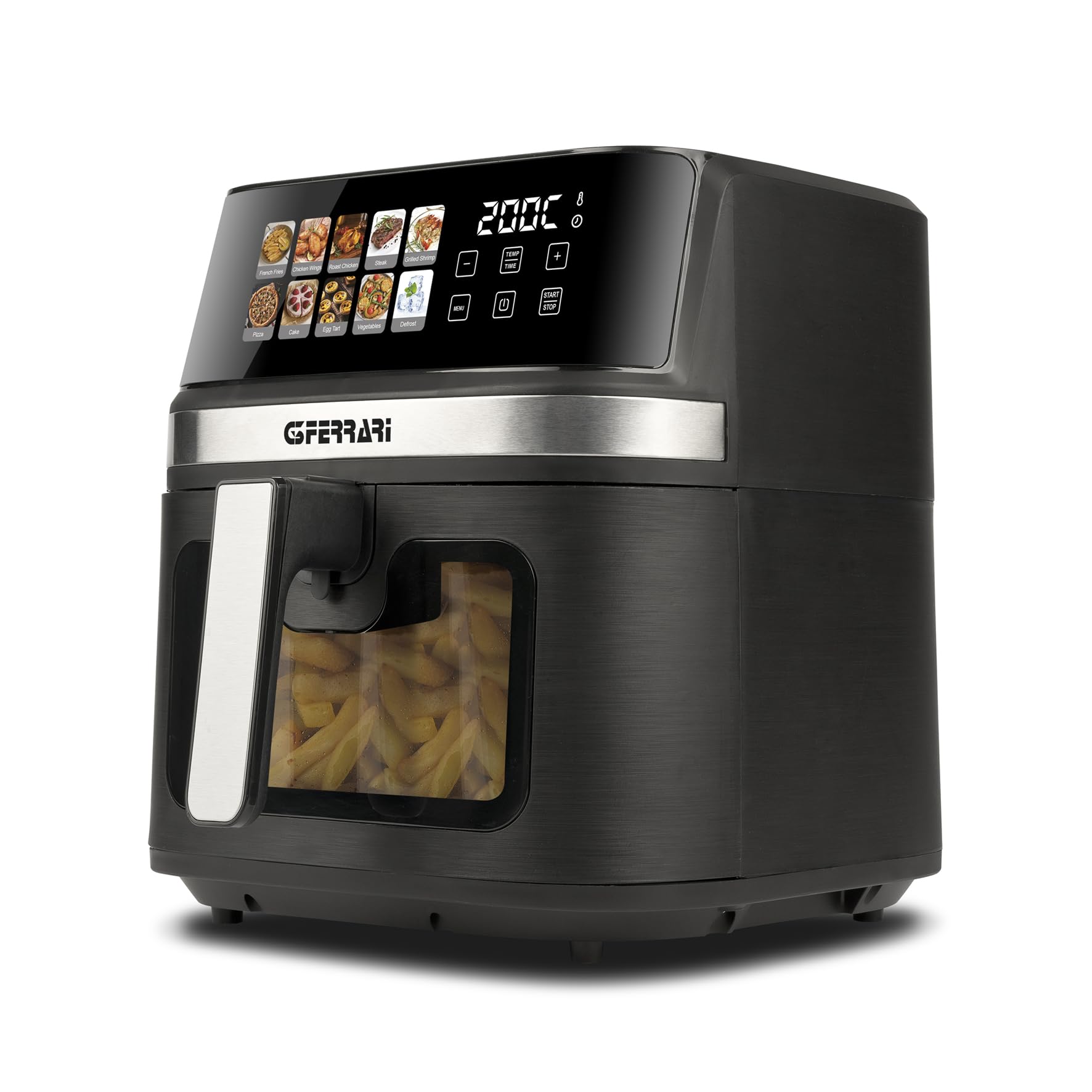 G3 Ferarri G10212 Friggisano 8L Friggitrice ad Aria 8 Litri, 1700 W, Display digitale a colori, 10 programmi, Temperatura 80-200°C, BPA/PFOA Safe, Timer 60 min, Ricettario incluso - Immagine 1