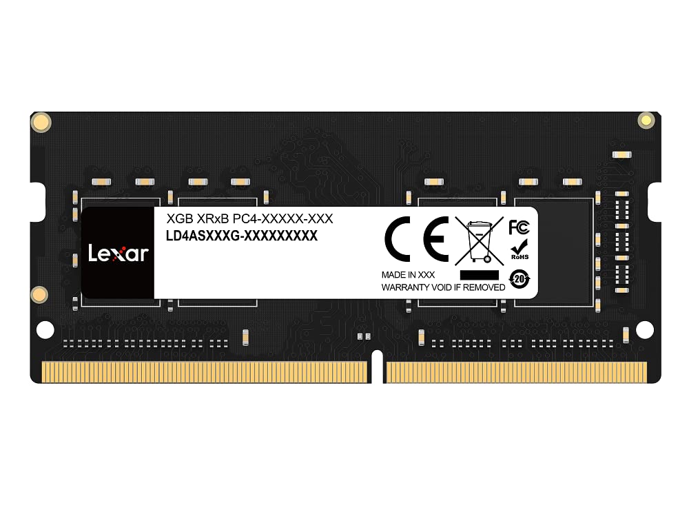 Lexar Memoria per Laptop DDR4-3200Mbps SODIMM, 32GB, 260 PIN, prestazioni ad alta velocità, Semplice Multitasking - Immagine 1