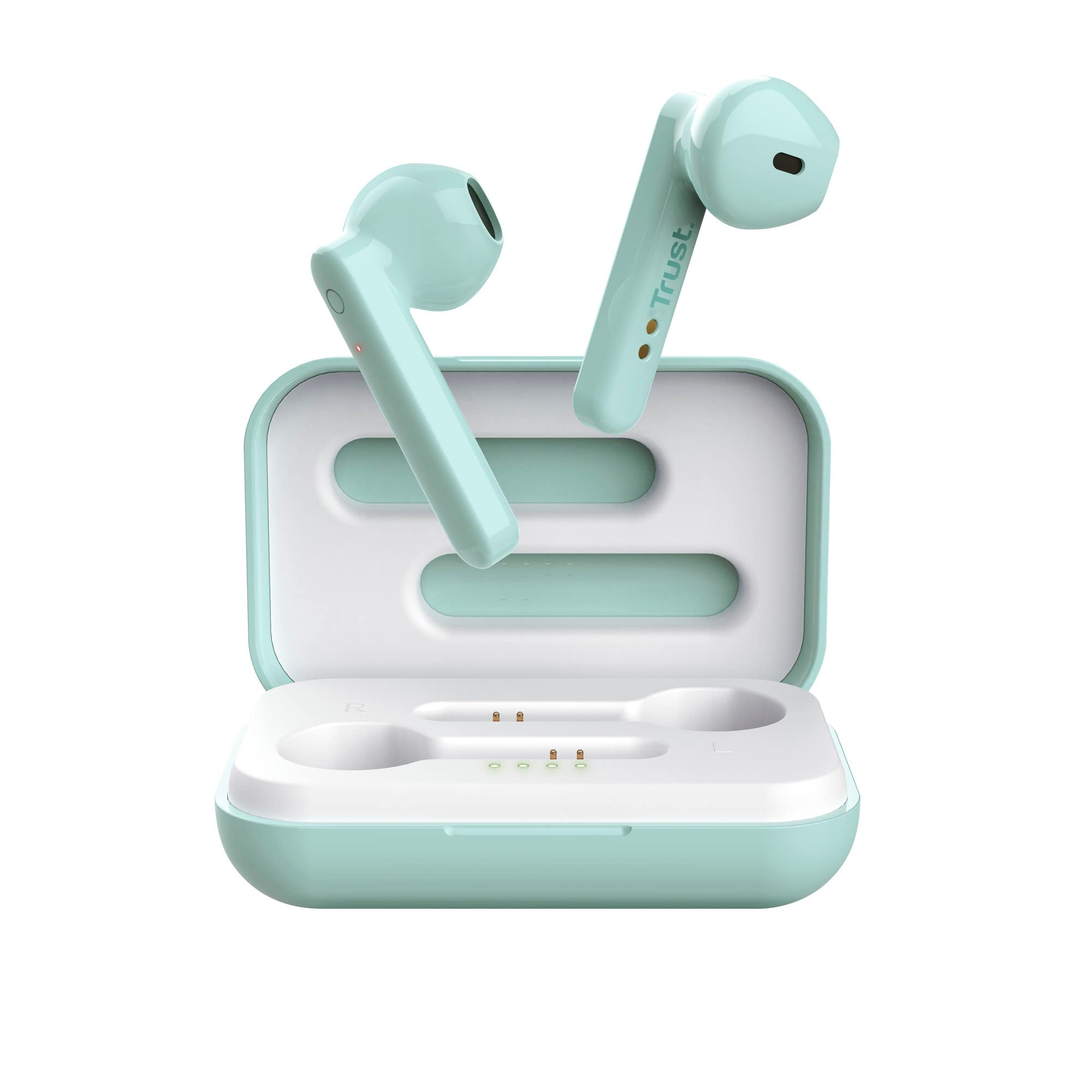 Trust Mobile Primo Touch Bluetooth In-Ear Auricolari Senza Fili (Microfono Integrato, 10 Ore di Tempo di Utilizzo) Turchese