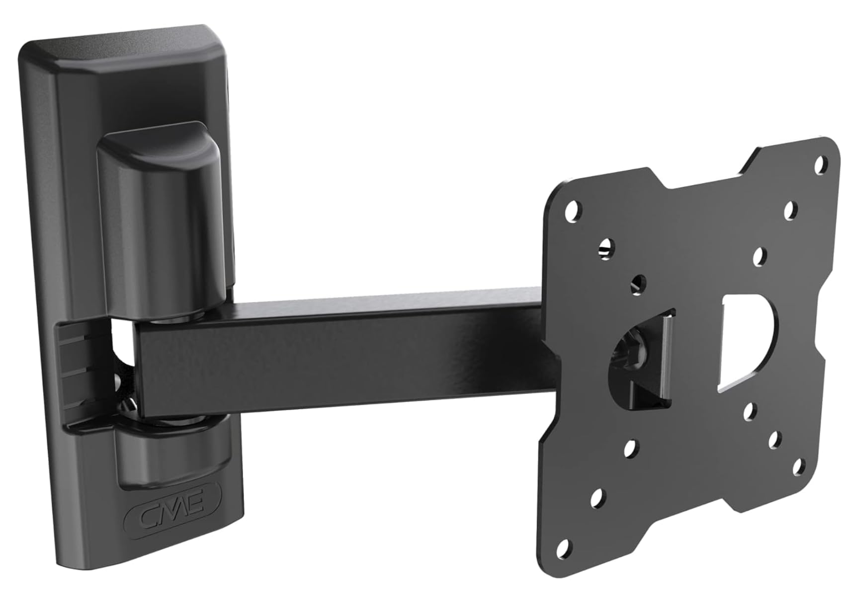 Meliconi CME ER 100 - Supporto TV con braccio estendibile inclinabile e ruotabile, Adatto per TV a Schermo Piatto fino da 14" a max 25’’ (36 - 63 cm), VESA (in mm): 50x50, 75x75, 100x100