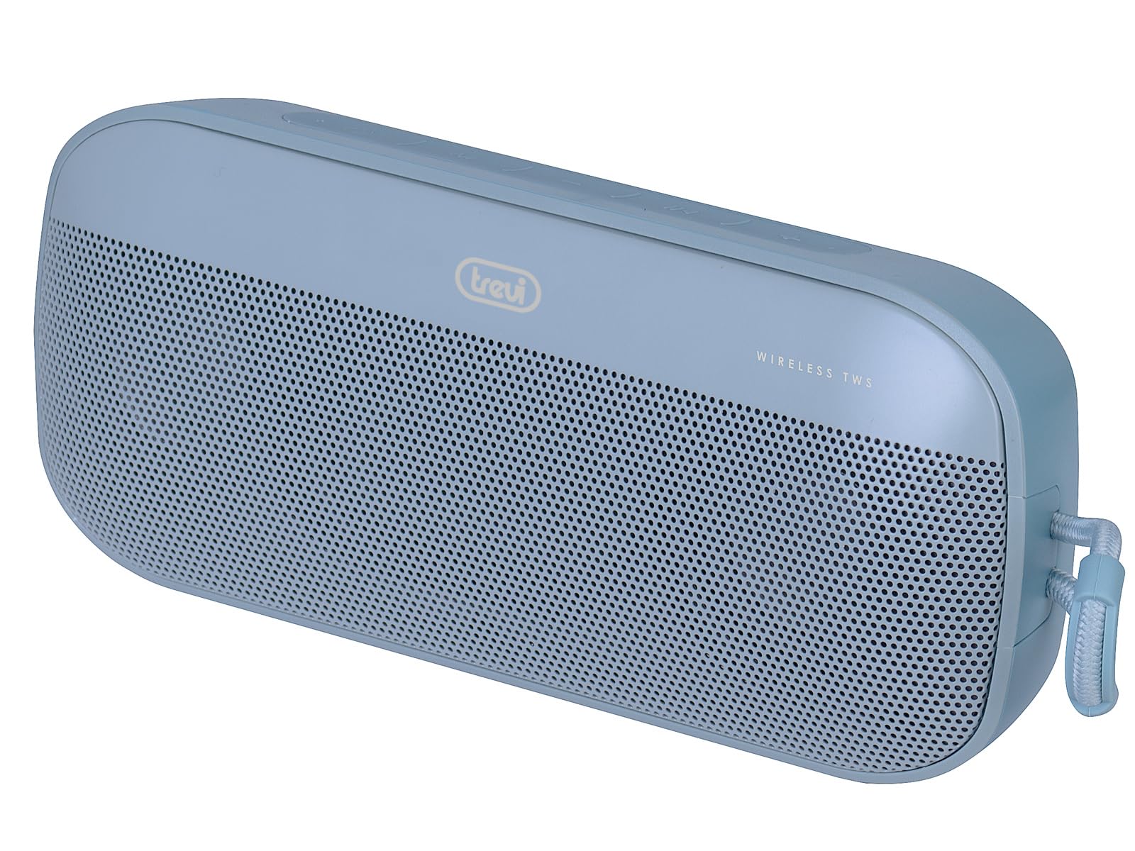 Trevi XR 8A18 Altoparlante Portatile Bluetooth 12W, Ingressi USB e Micro SD, Funzione TWS, Risponditore Vivavoce con Microfono Incorporato, Batteria Integrata, Blu