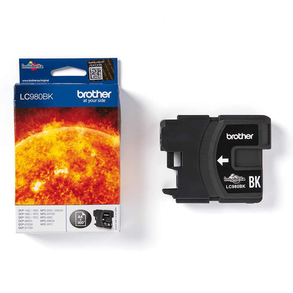 Brother LC980BK Cartuccia InkJet Originale, Capacità Standard, fino a 300 Pagine, per Stampanti DCP195C/DCP197C, Nero - Miniatura 4