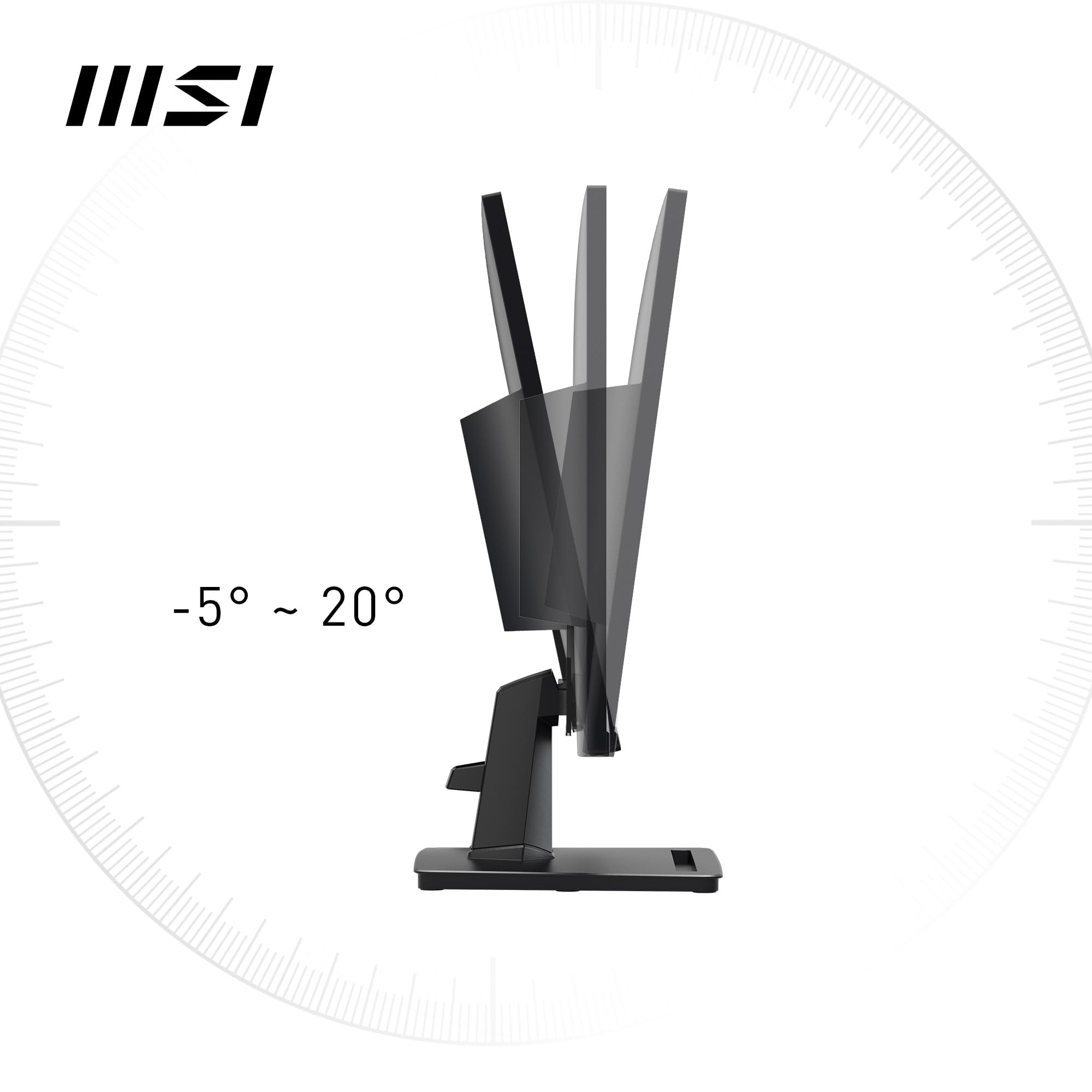 msi PRO MP275Q Monitor 27" WQHD - 2560 x 1440, pannello IPS, 100 Hz, schermo anti-affaticamento, altoparlanti integrati, inclinazione regolabile - HDMI 2.0b, DP 1.2a - Miniatura 6