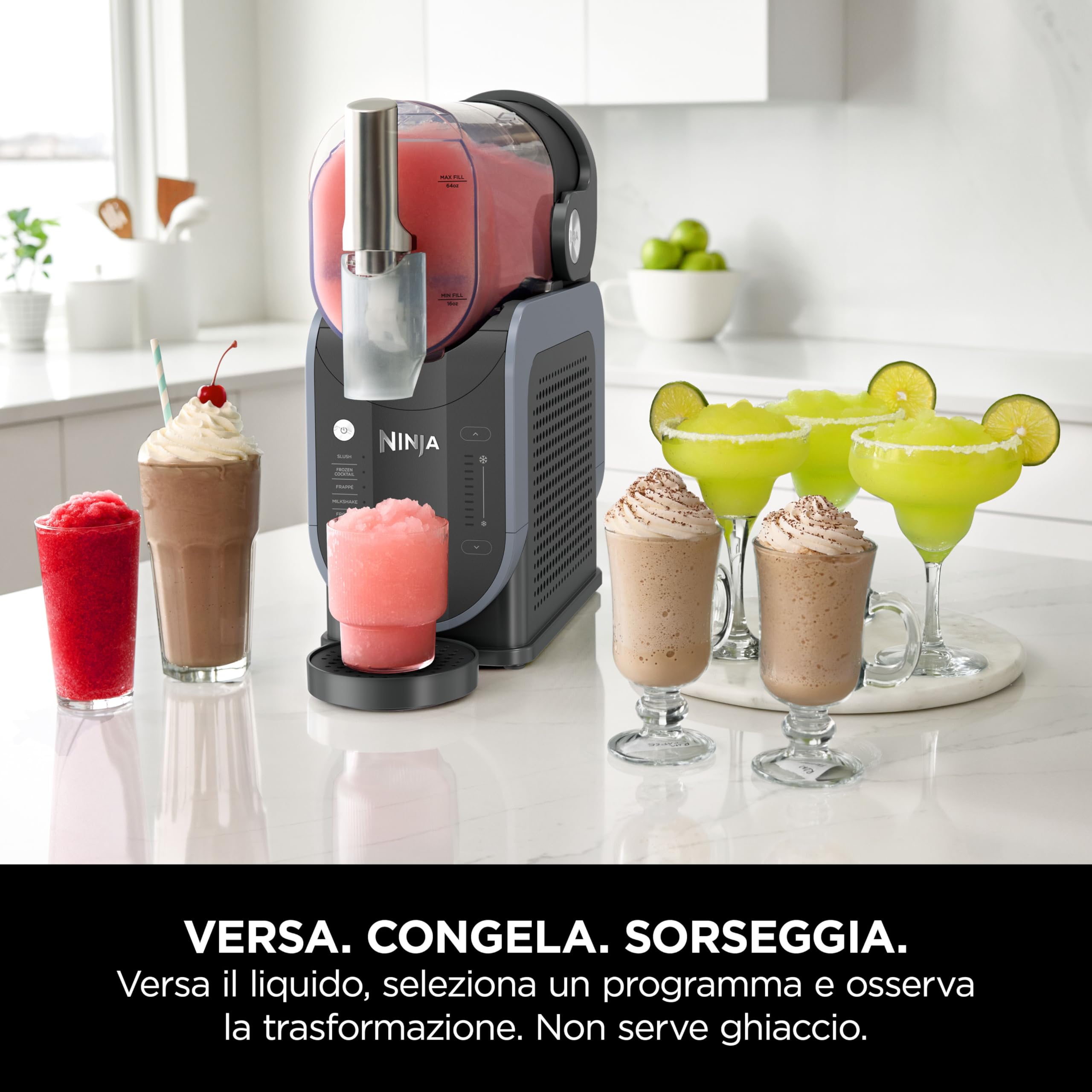 Ninja SLUSHi, Macchina per Granite e Frozen Drink, 1,9L, Blu/Grigio - Miniatura 2