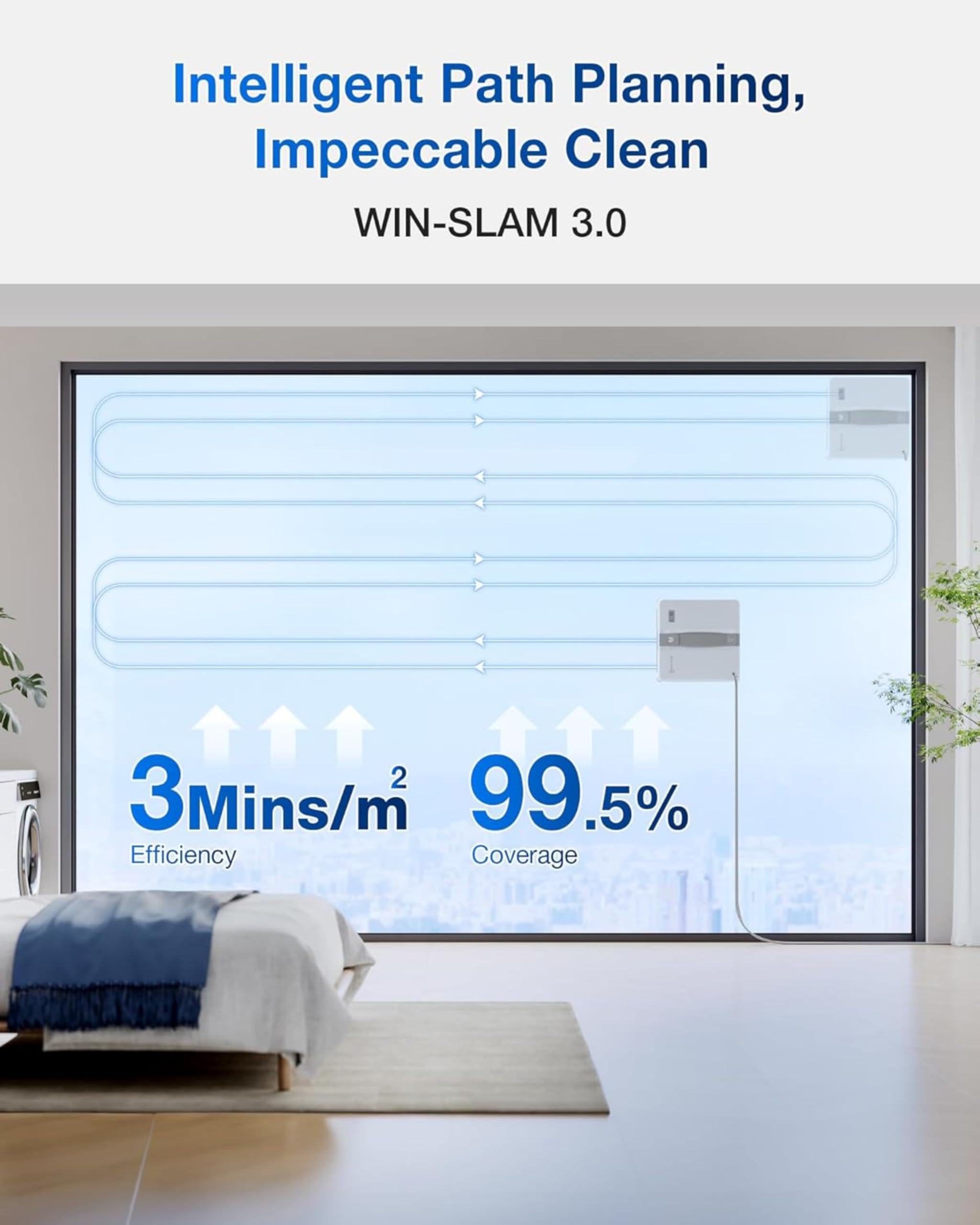 ECOVACS WINBOT MINI Robot Lavavetri, Design Compatto - Miniatura 6