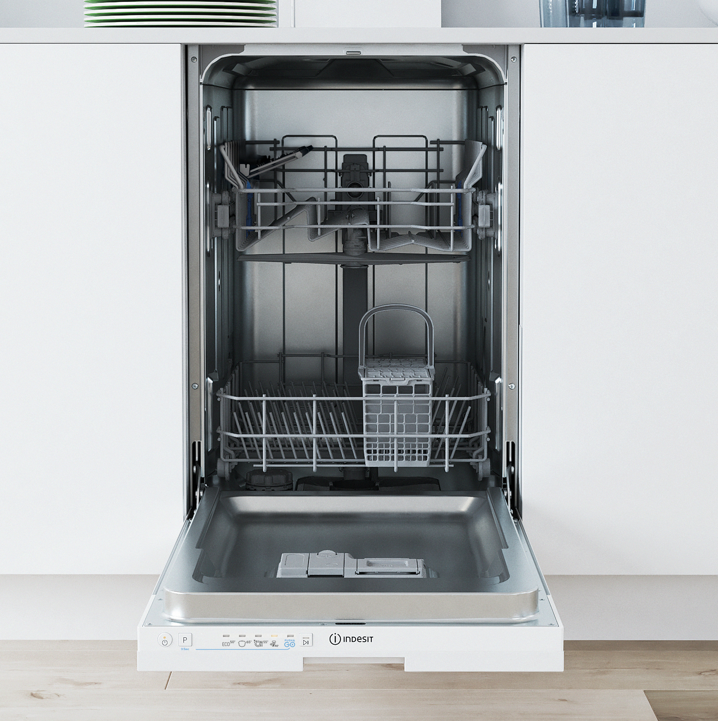 LAVAST.SC/TOT.SLIM 45CM 10COP CE.E 5PROG.DISP.LED - Miniatura 5