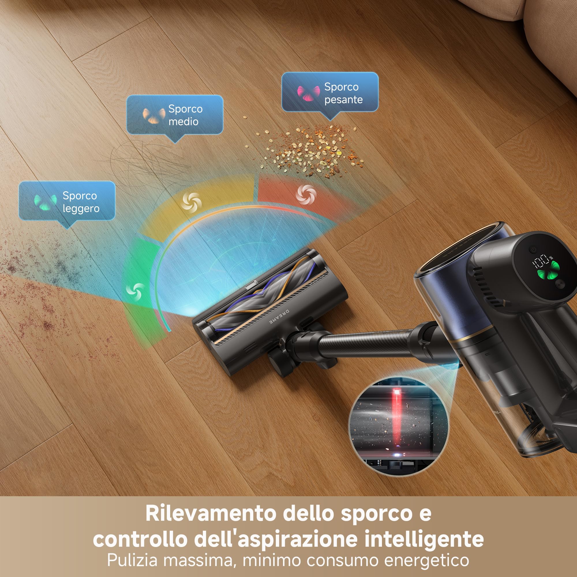 dreame R20 Pro-A Aspirapolvere senza Fili, 26.000 Pa/200 AW, Flessibile 90° - Miniatura 8
