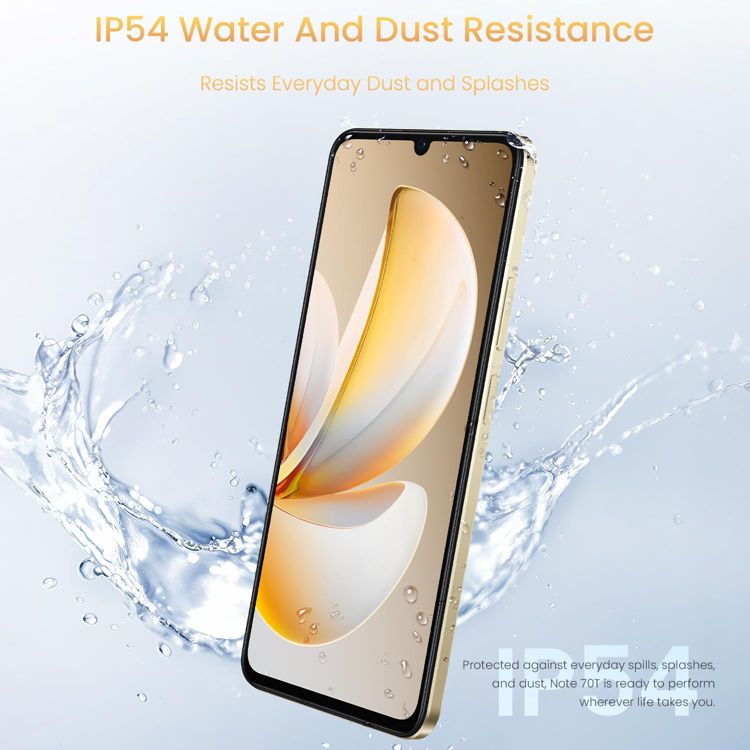 realme Note 70T Smartphone 4GB+256GB Oro, Schermo 6.75 pollici, Refresco a 90Hz, Batteria 6000mAh, Ricarica Rapida 15W, Fotocamera de 18MP, Chipset Octa-core, IP54 - Miniatura 6