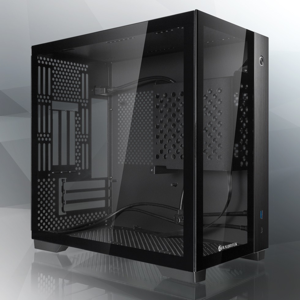 Case Raijintek PAEAN MINI Mini-ITX Vetro Temperato Nero - Immagine 1