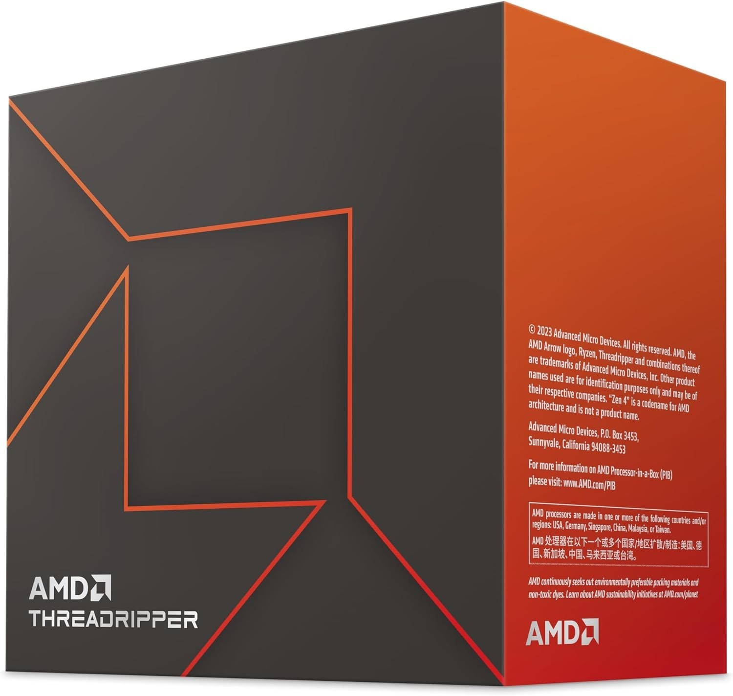 Cpu AMD Ryzen Threadripper Pro 7995WX 2,5 GHz 384 MB Cache LGA sTR5 Box - Immagine 1