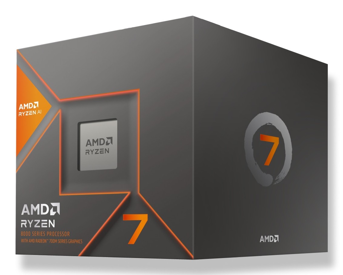 CPU AMD Ryzen 7 8700G Frequenza 4.20 5.10GHz Grafica integrata Spire Cooler - Immagine 1