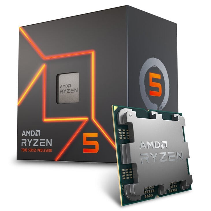CPU AMD Ryzen 5 7400 6 Core 12 Thread 4.3 GHz Socket AM5 Cache L3 22MB Box - Immagine 1