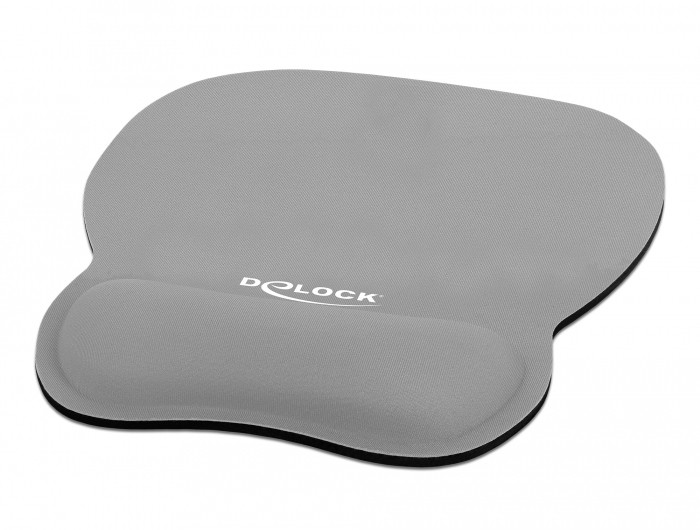 Tappertino per Mouse DeLock Ergonomico Gel Grigio - Immagine 1
