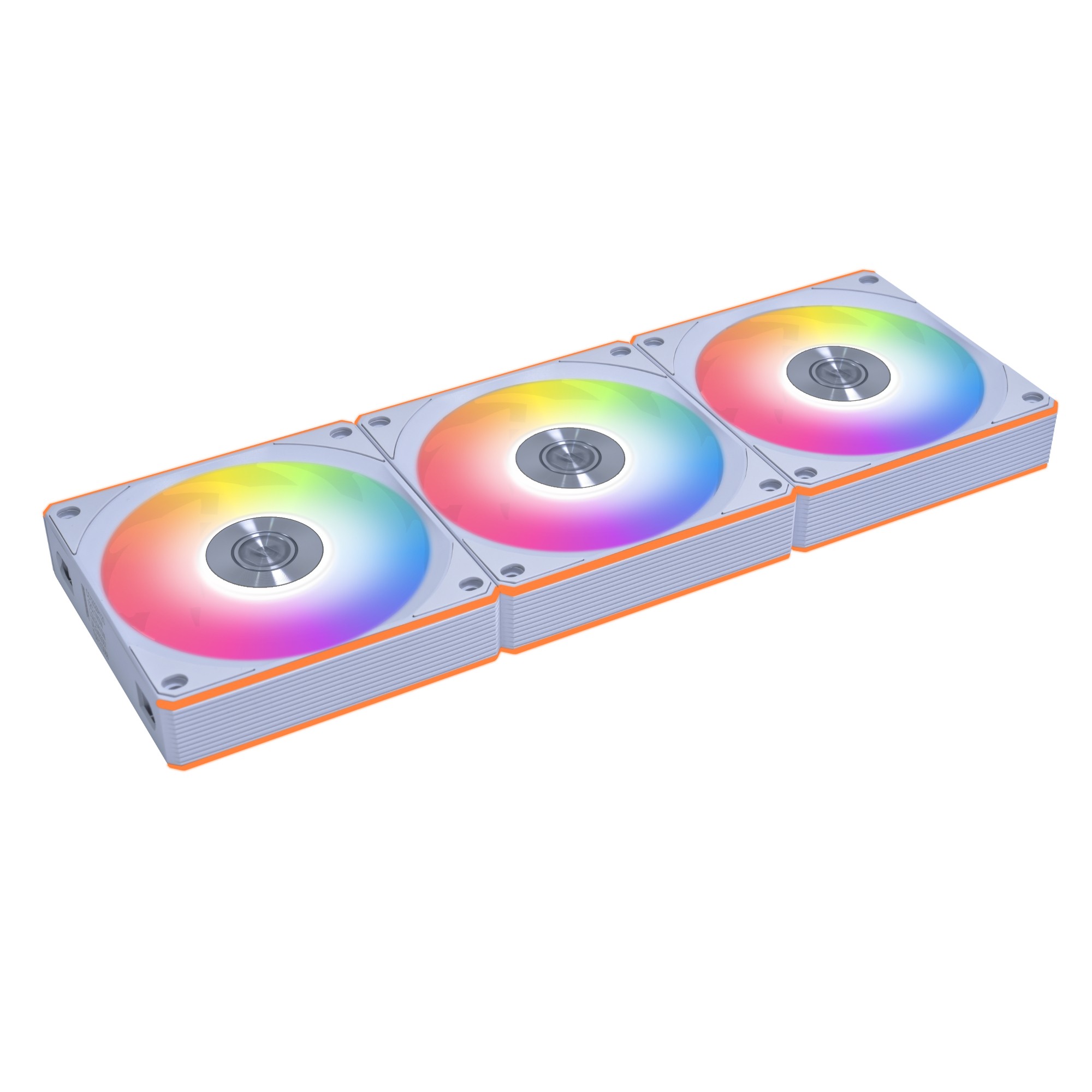 Ventola Lian Li UNI FAN CL Wireless Reverse Blade Kit Da 3 PWM RGB 120mm Bianco - Immagine 1
