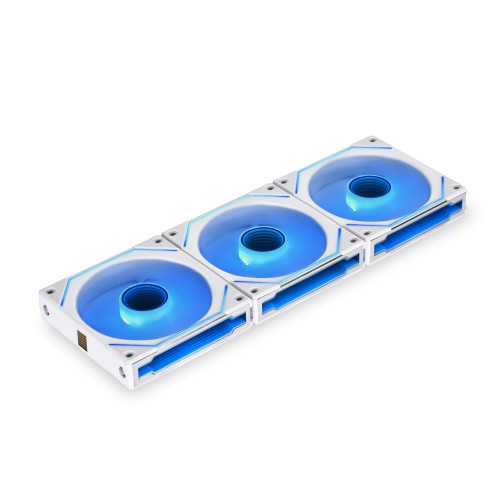 Ventola Lian Li UNI FAN SL-INF Wireless 120 ARGB Ventola PWM Kit Da 3 Con Controller Incluso 120mm Bianco - Immagine 1