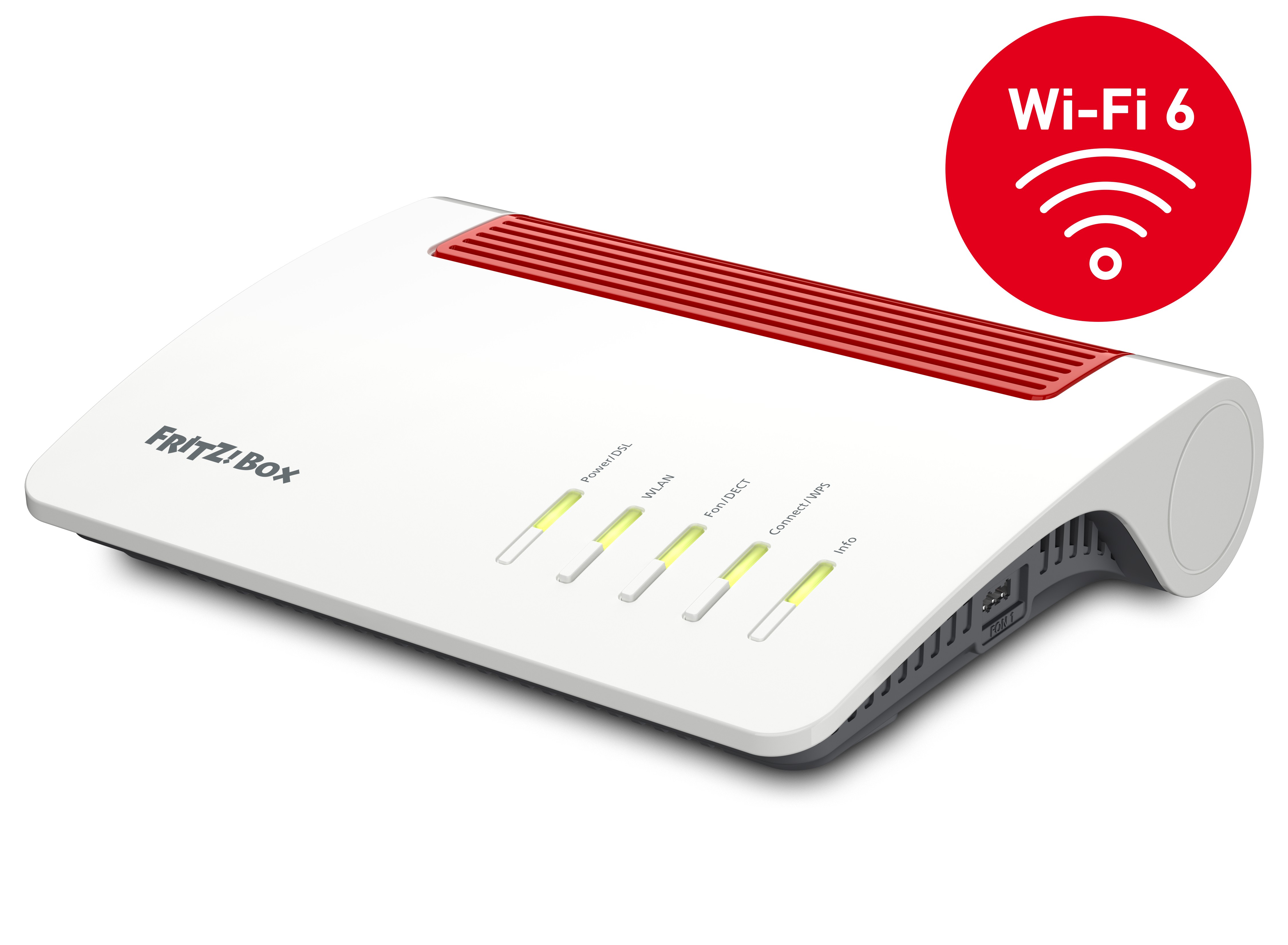Router Wireless Box 7590 AX Gigabit Ethernet Dual-band 2.4 GHz/5 GHz Bianco - Immagine 1