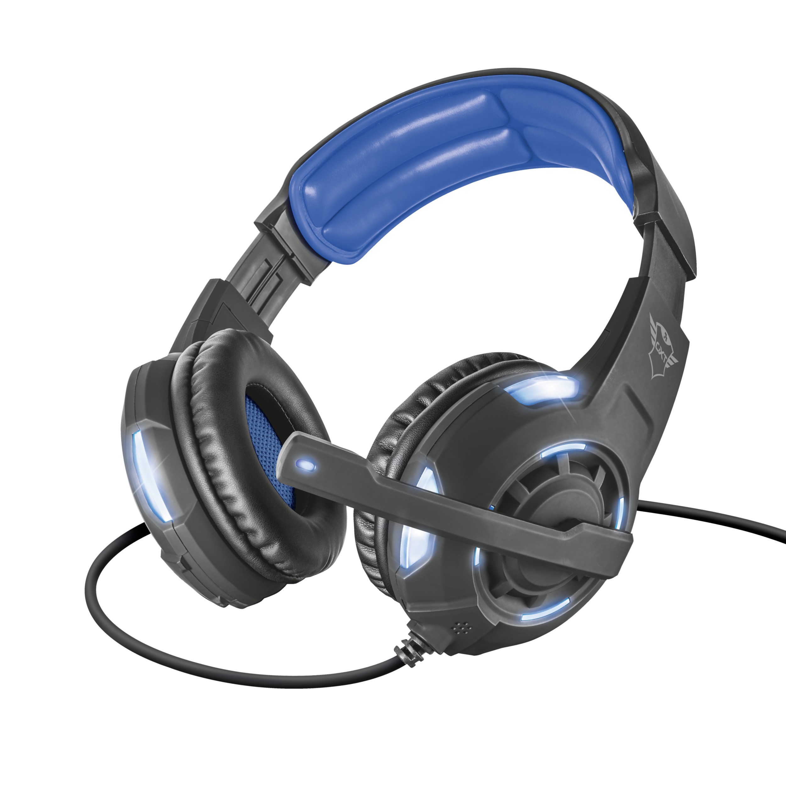 Headset Trust Gaming GXT 350 Radius 7.1 Surround Nero Blu - Immagine 1