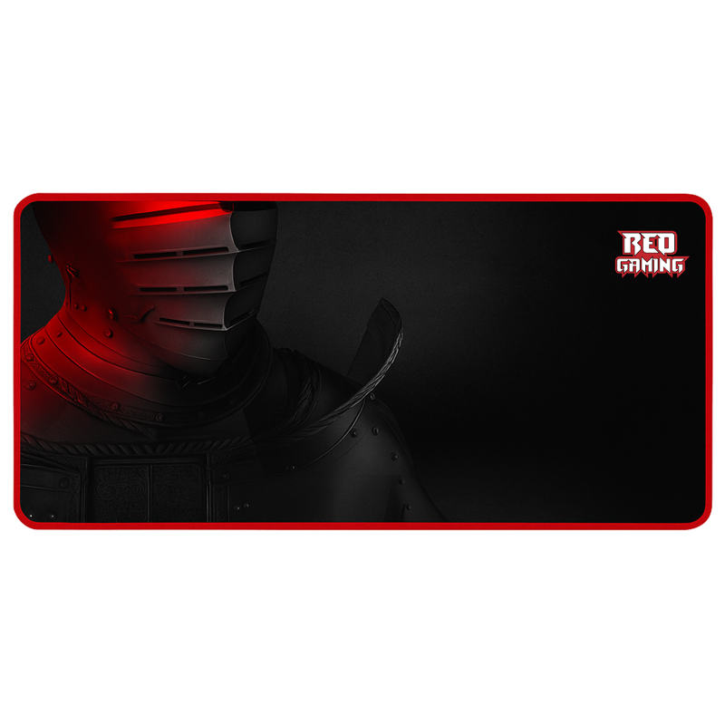 Tappetino RedGaming Knight XXL 40x90 cm Bordo Rosso Antiscivolo - Immagine 1