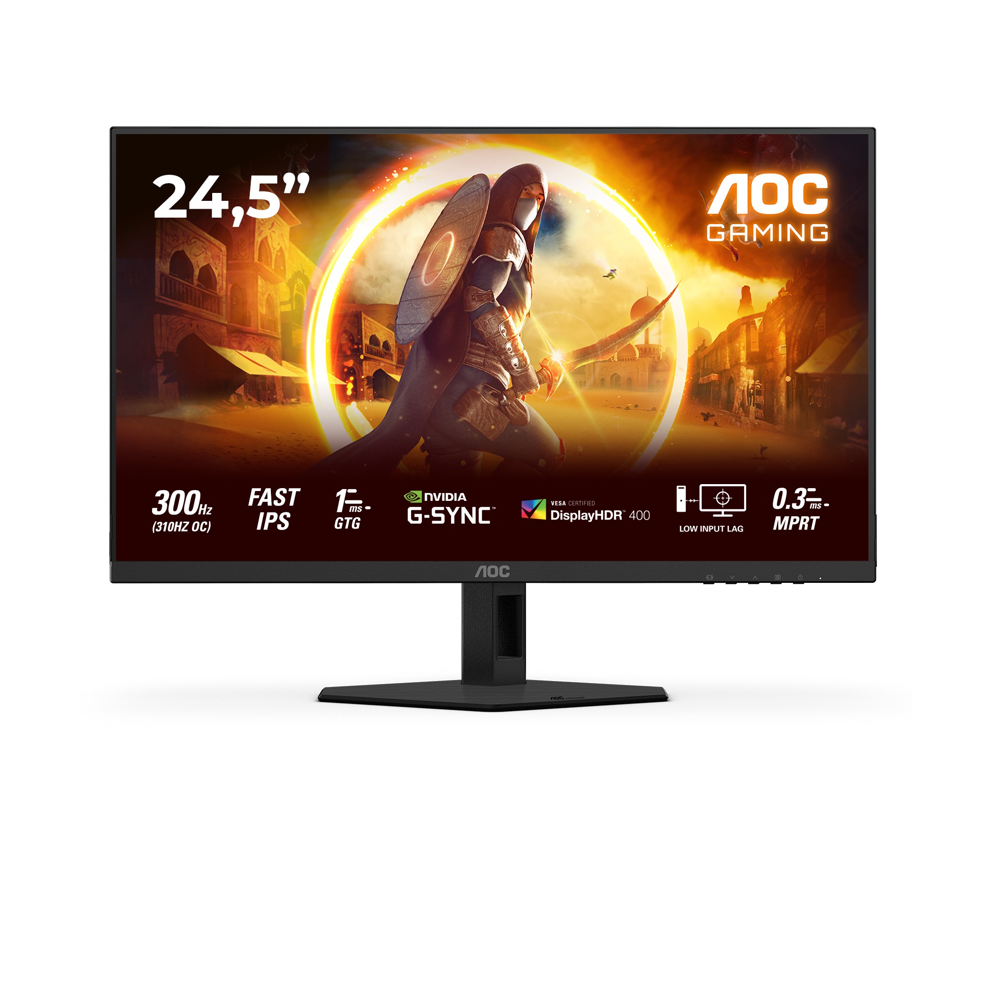 Monitor AOC G4 25G4SRE (25) 1920 x 1080 Pixel Full HD LED Nero, Rosso - Immagine 1