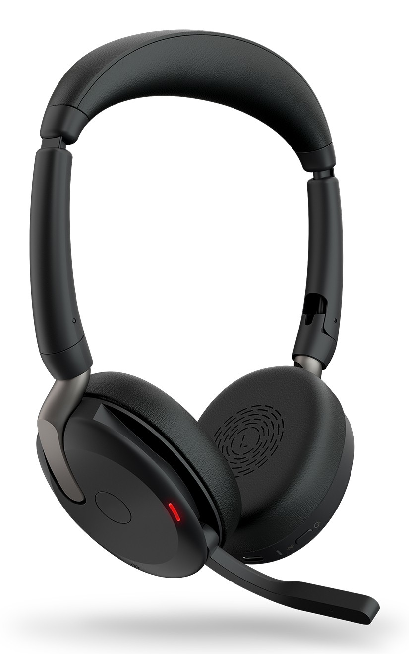Cuffie Jabra Evolve2 65 Flex Link380a UC Stereo WLC Ricarica wireless Design moderno - Immagine 1
