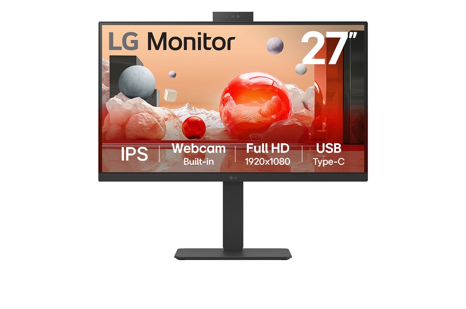 Monitor LG 27BA850-B.AEU 27'' FullHD IPS Webcam USB-C 100Hz Nero - Immagine 1