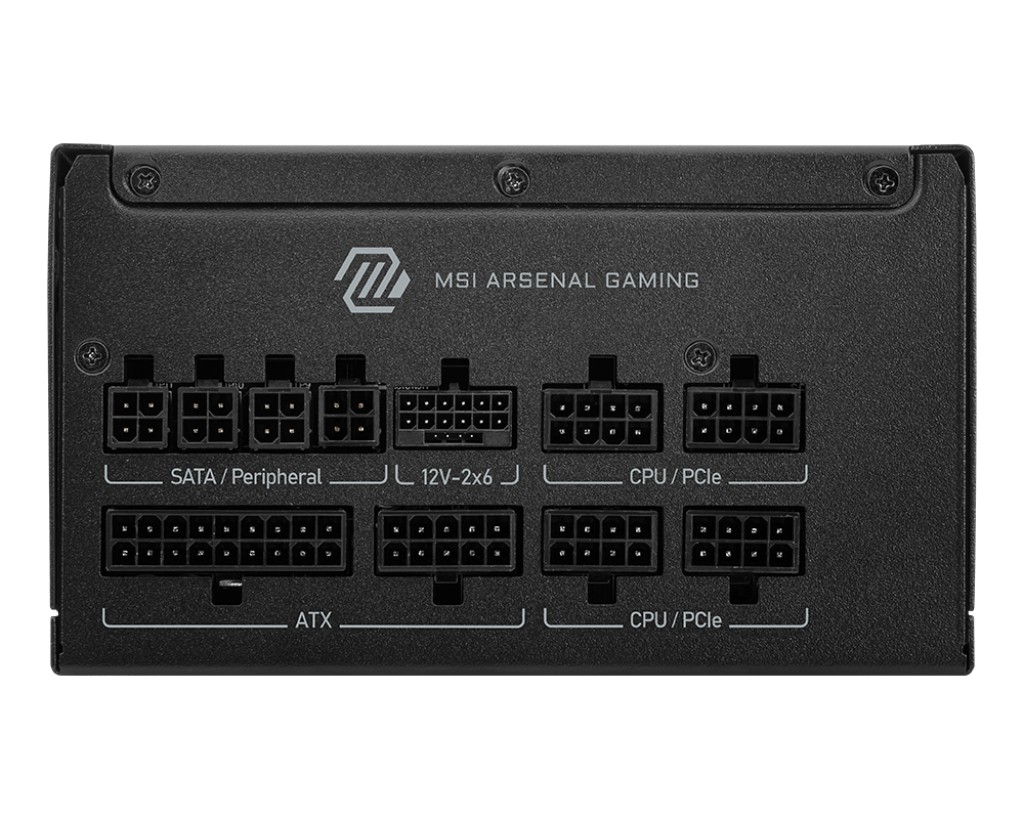 Alimentatore MSI MAG A850GLS PCIE 5 850W 80Plus Gold ATX 3.1 - Immagine 1