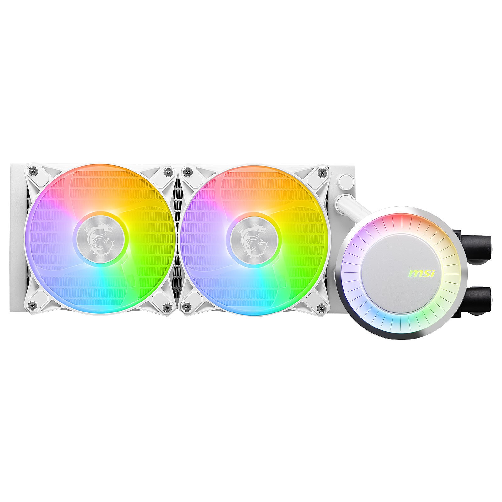 Dissipatore A Liquido MSI MAG Coreliquid E240 Bianco RGB 240mm - Immagine 1