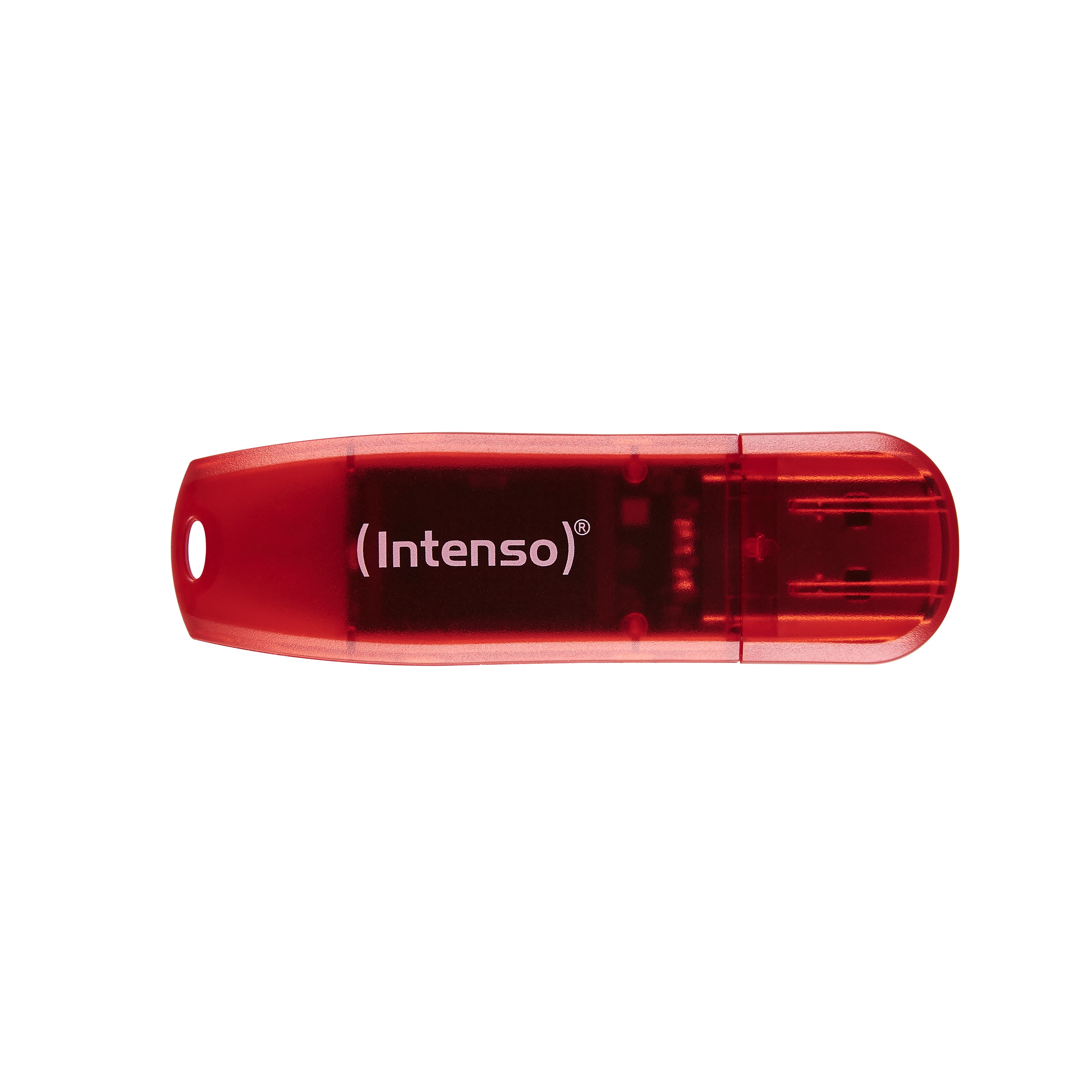 Pendrive Intenso Rainbow Line 128 GB USB 2.0 Rosso, Trasparente - Immagine 1