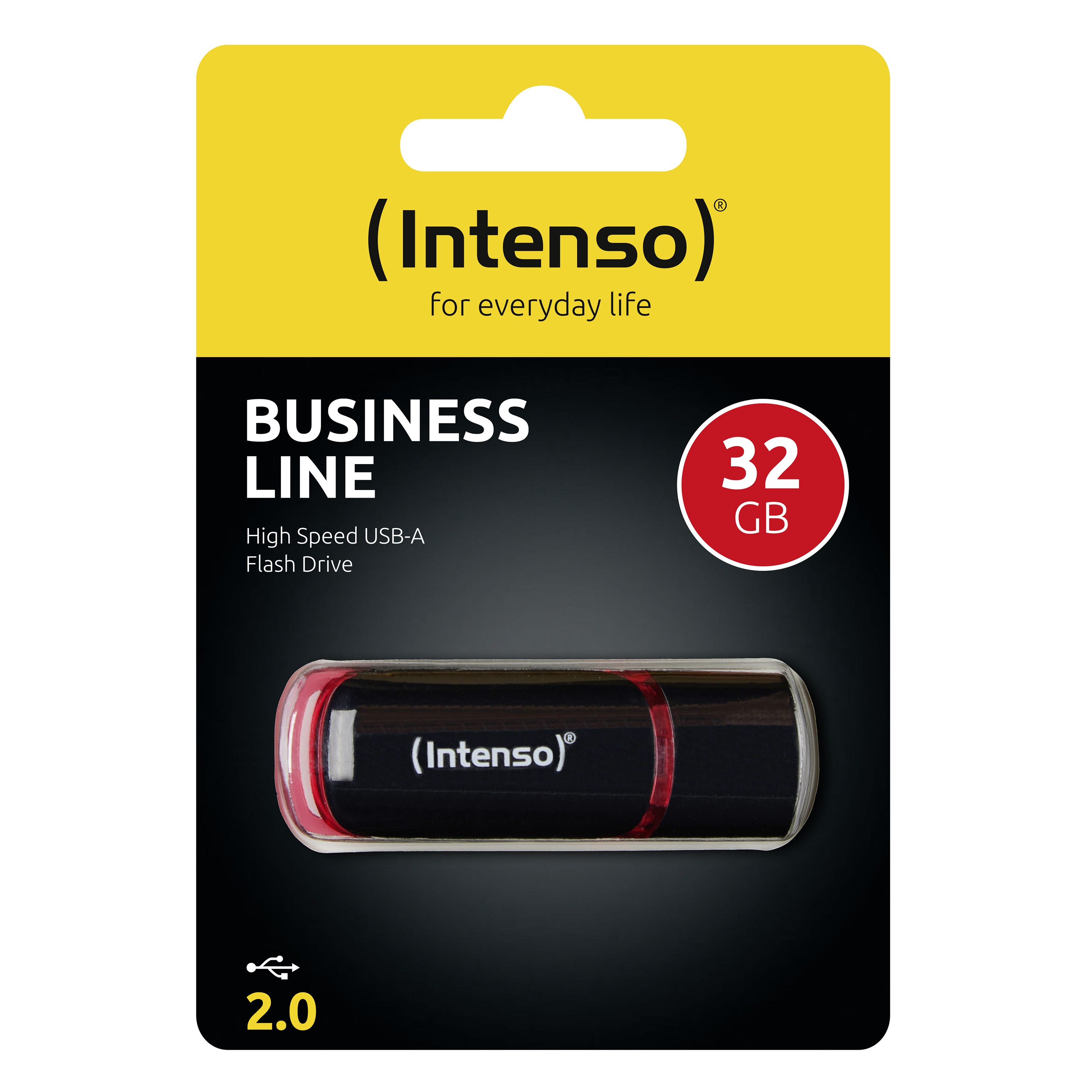 Pendrive Intenso Business Line 32 GB USB 2.0 nero rosso - Immagine 1