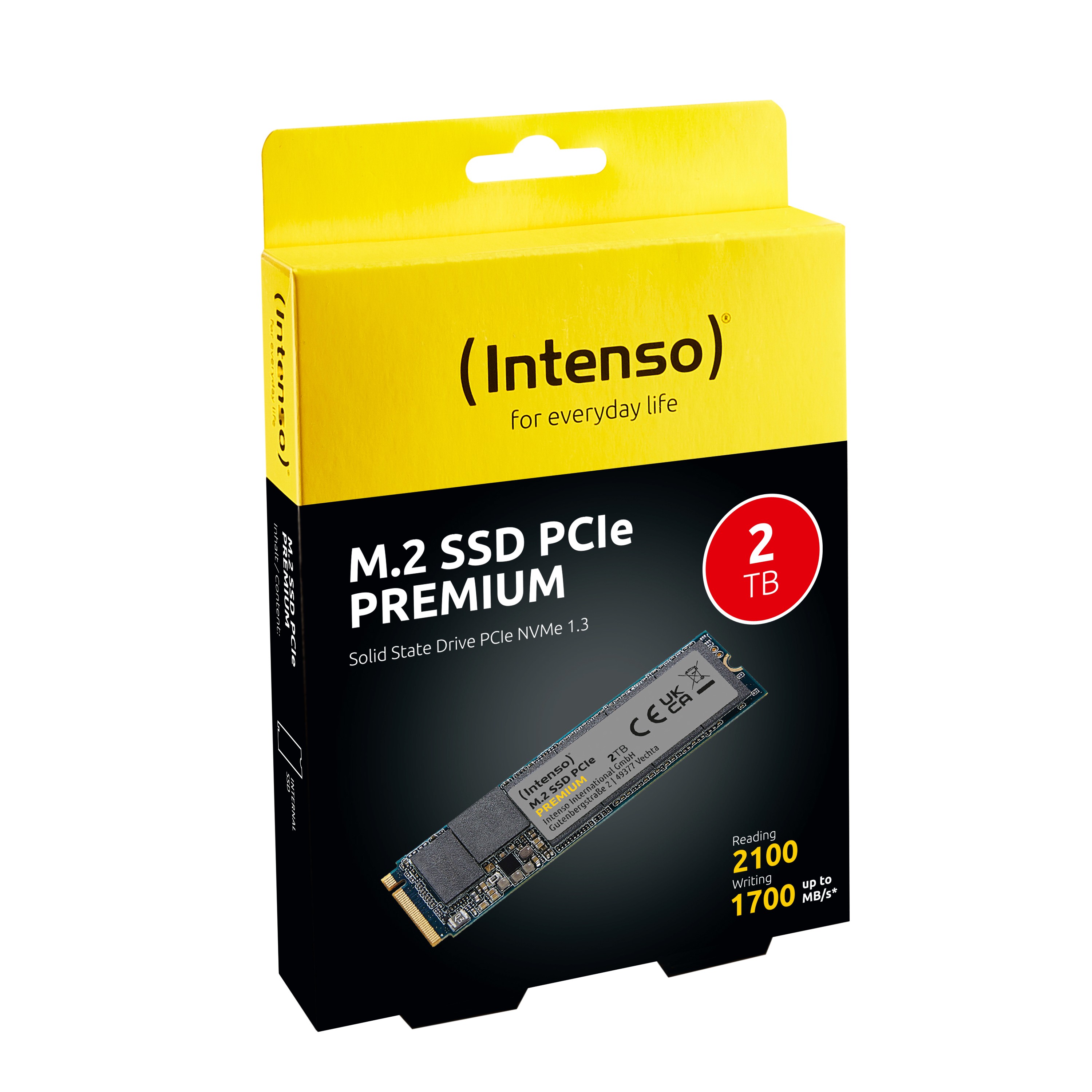 SSD Intenso 2TB M.2 2280 PCIe Premium Gen.3 x4 NVME 1.3 - Immagine 1