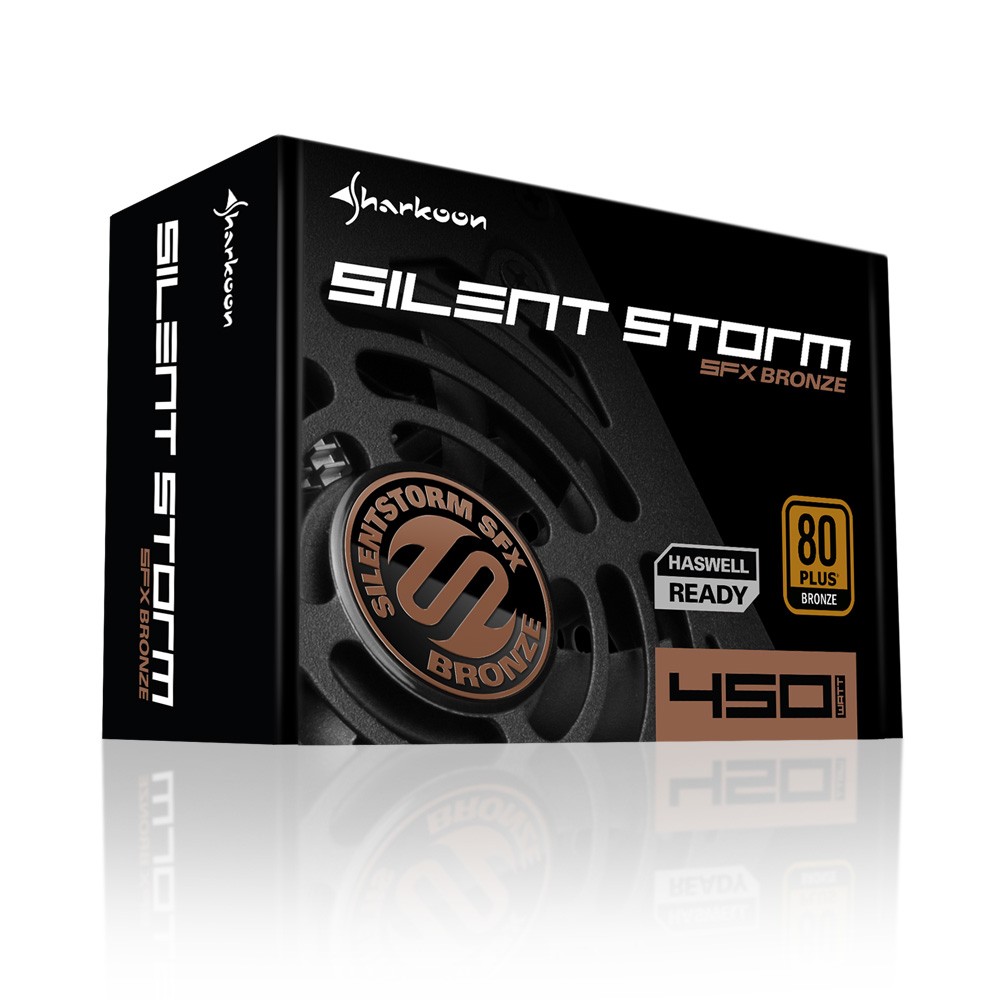 Alimentatore Sharkoon SilentStorm SFX 80+ Bronze 450W Nero - Immagine 1