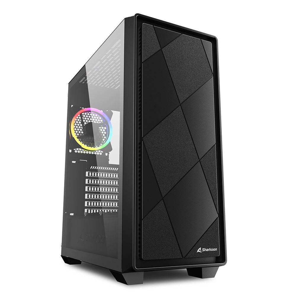 Case Sharkoon VS8 Midi-Tower RGB Nero - Immagine 1
