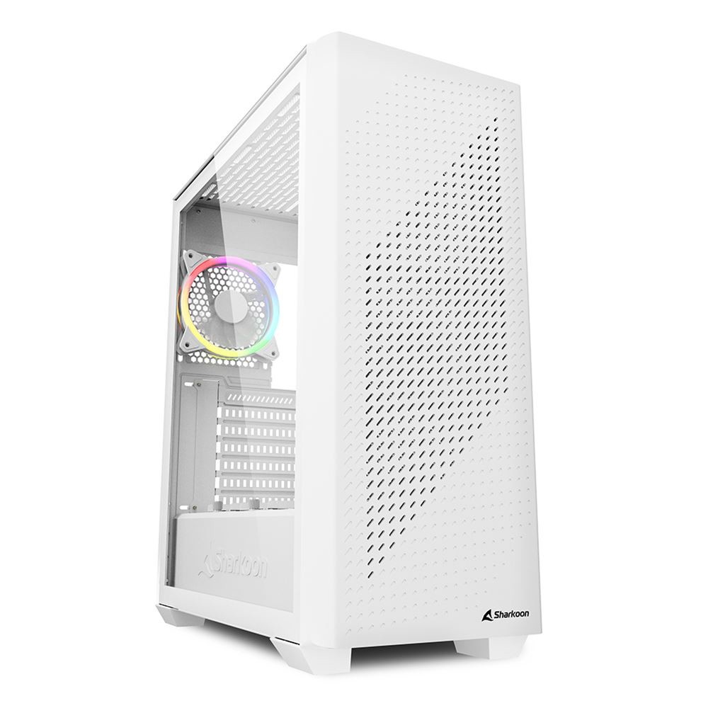 Case Sharkoon VS9 RGB Midi Tower Bianco - Immagine 1