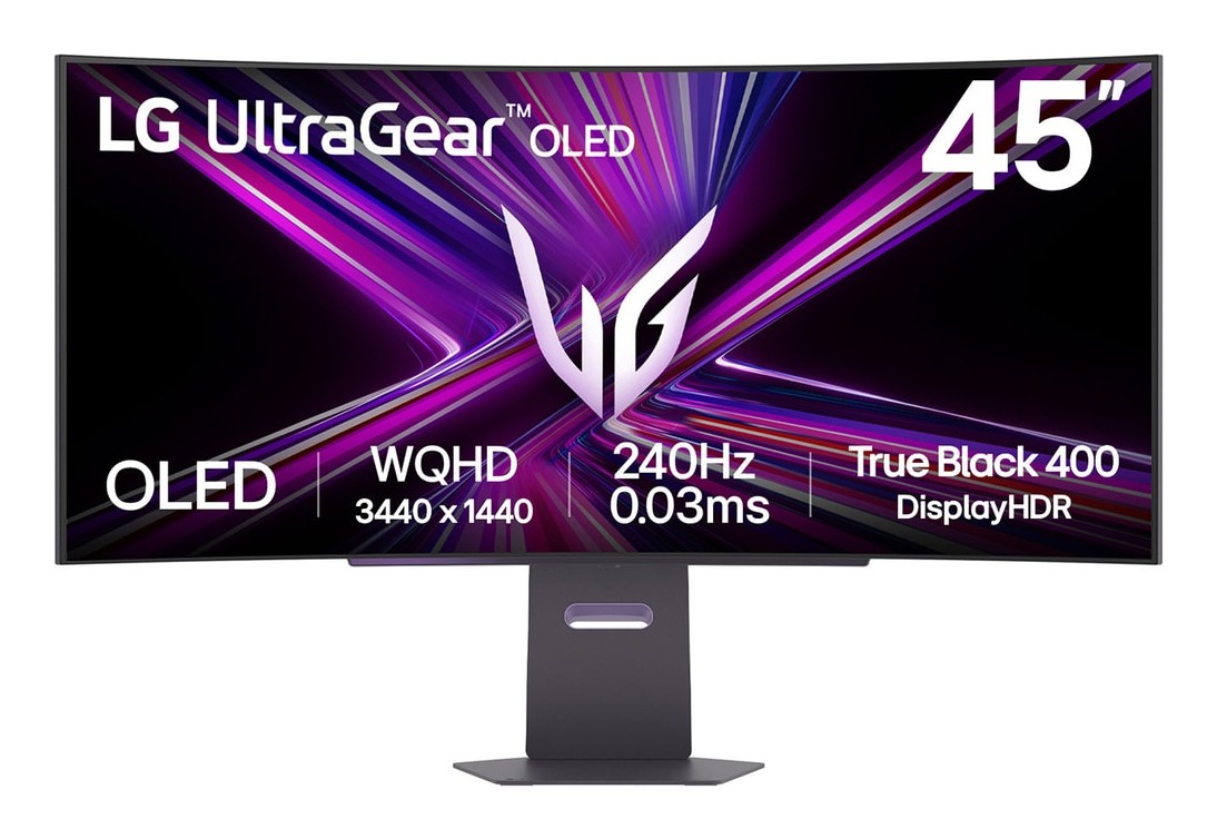 Monitor Da Gaming LG UltraGear OLED GX9 45GX900A-B 45 Curvo UWQHD 240Hz OLED G-SYNC Nero - Immagine 1