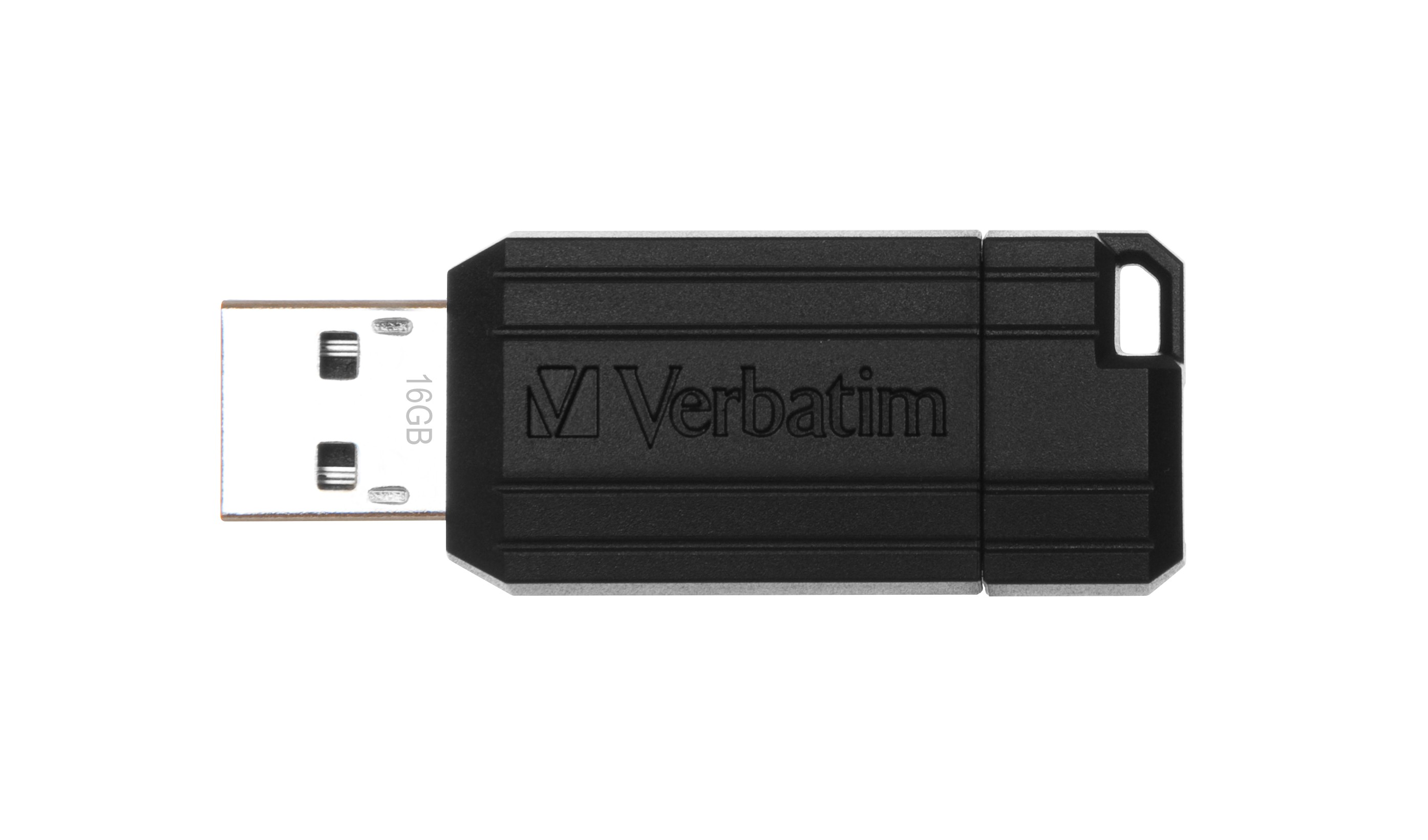 Pendrive Verbatim PinStripe 16 GB USB 2.0 Nero - Immagine 1
