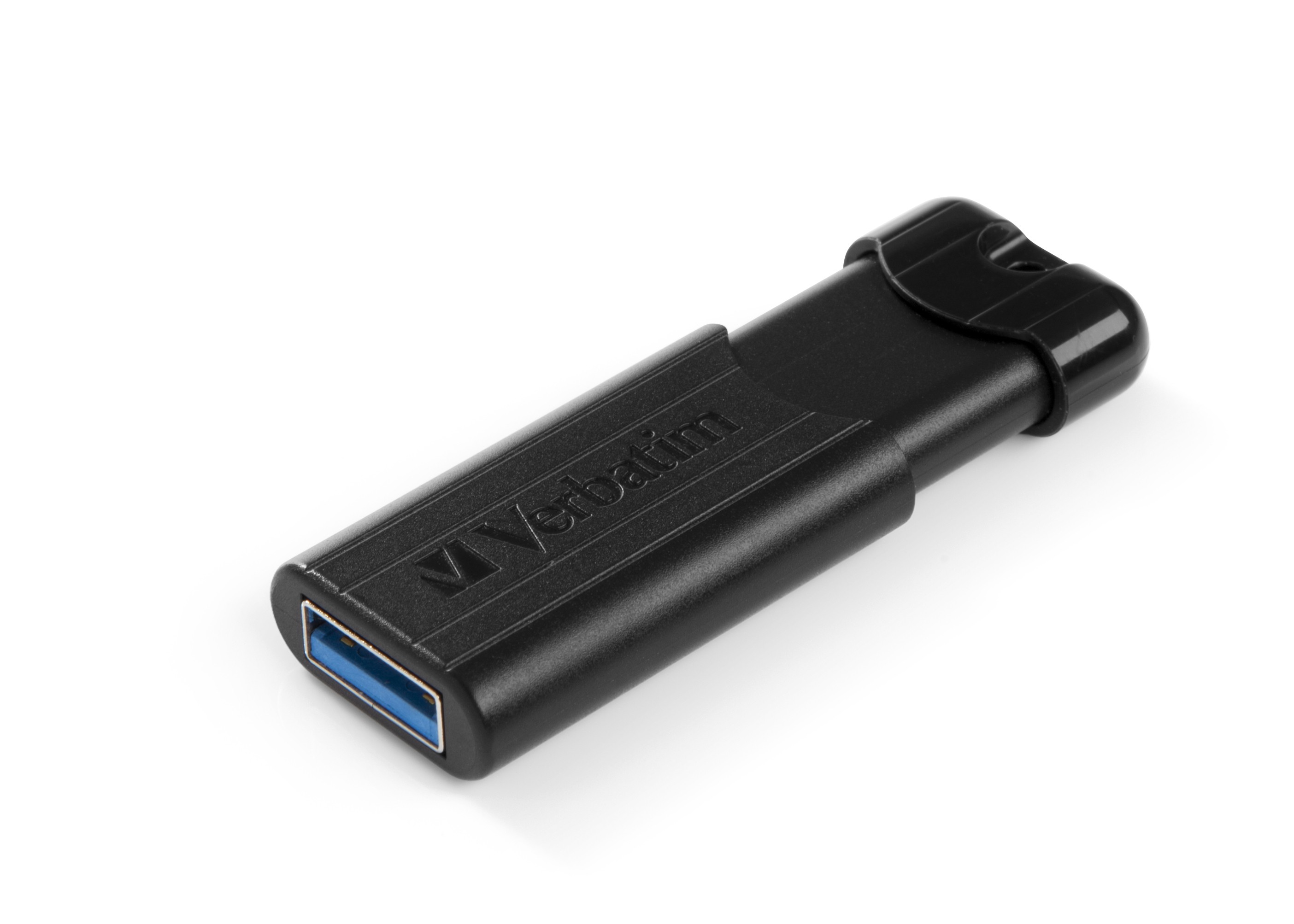 USB VERBATIM 256GB DRIVE 3.0 PINSTRIPE BLACK - Immagine 1