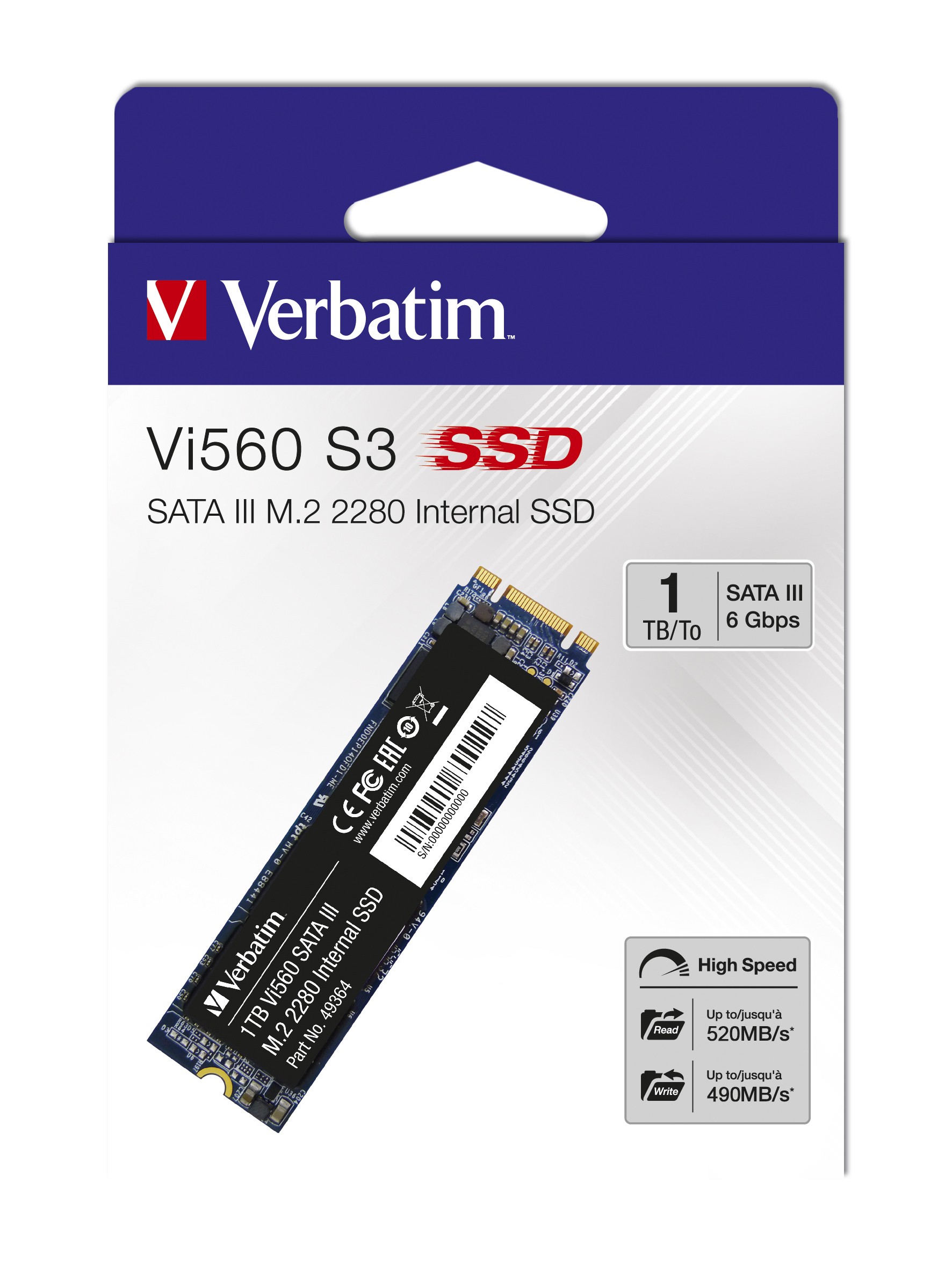 SSD VERBATIM VI560 S3 M.2 1TB - Immagine 1