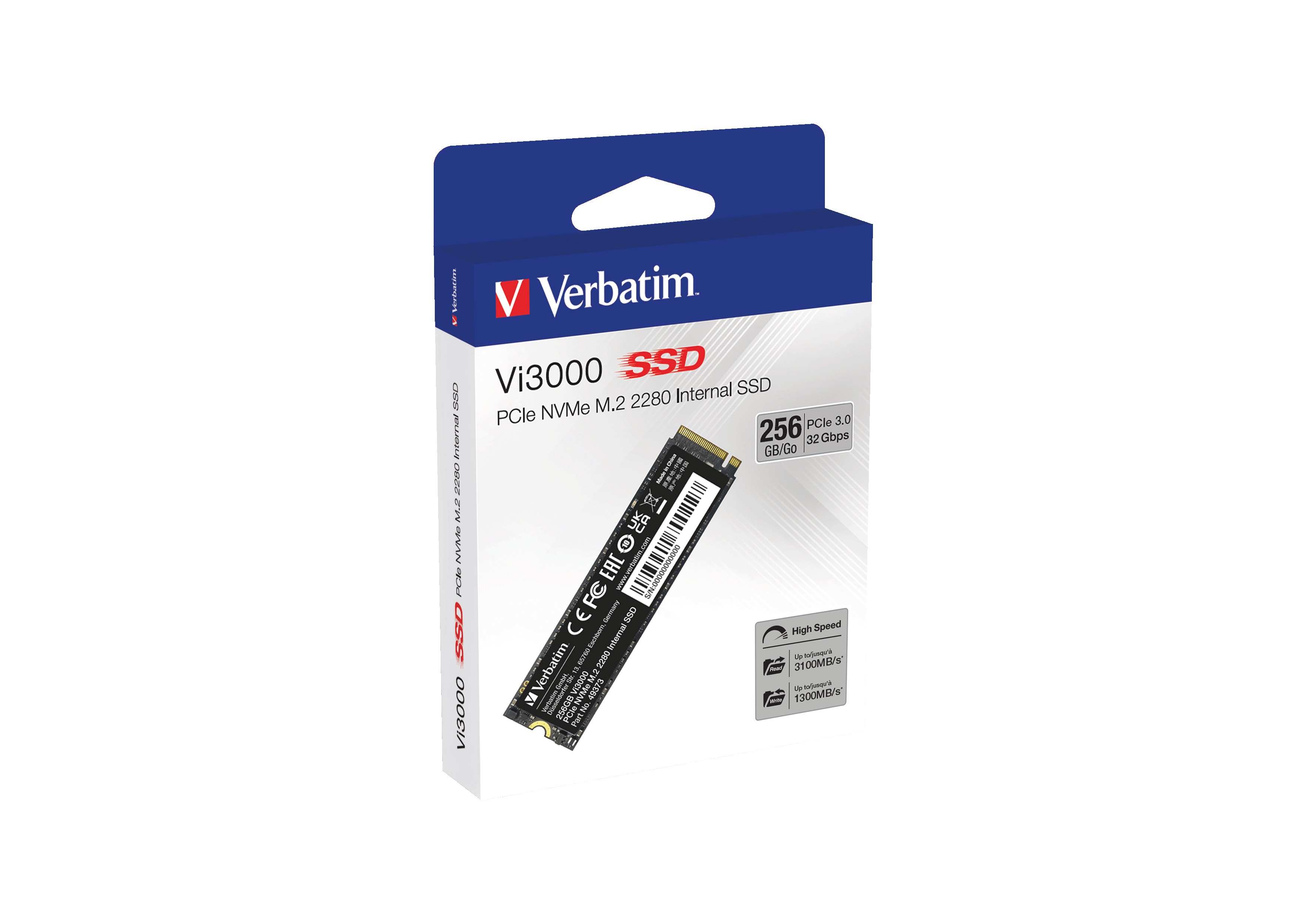 SSD M.2 VERBATIM Vi3000 256GB - Immagine 1
