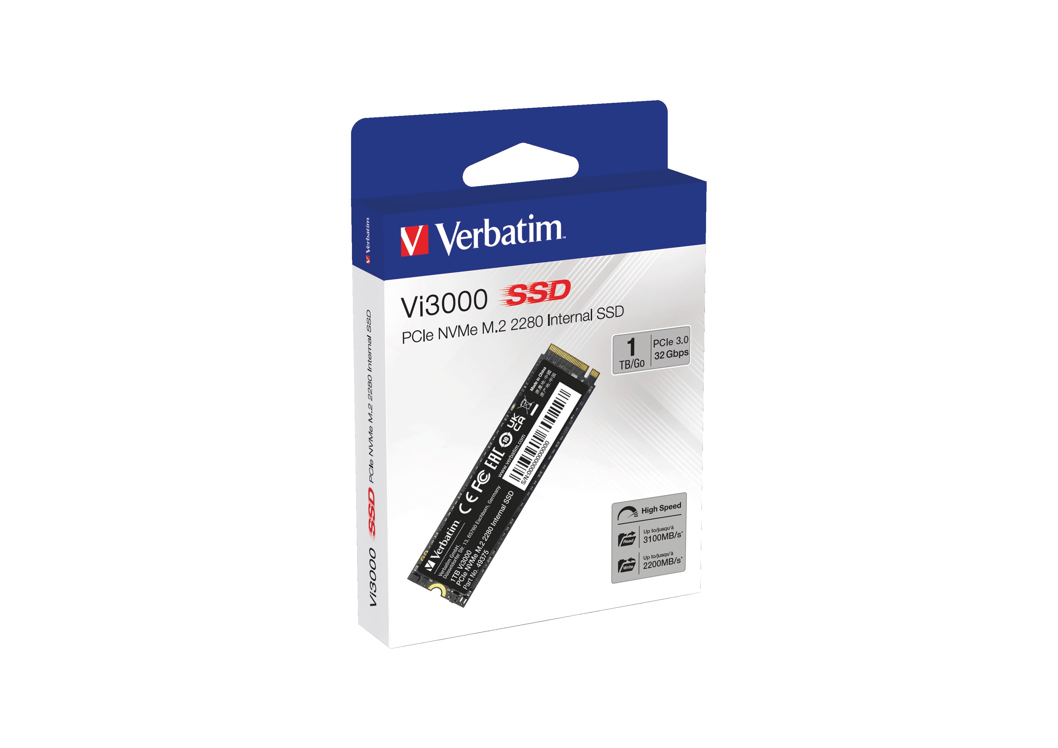 SSD M.2 VERBATIM Vi3000 1TB SSD - Immagine 1