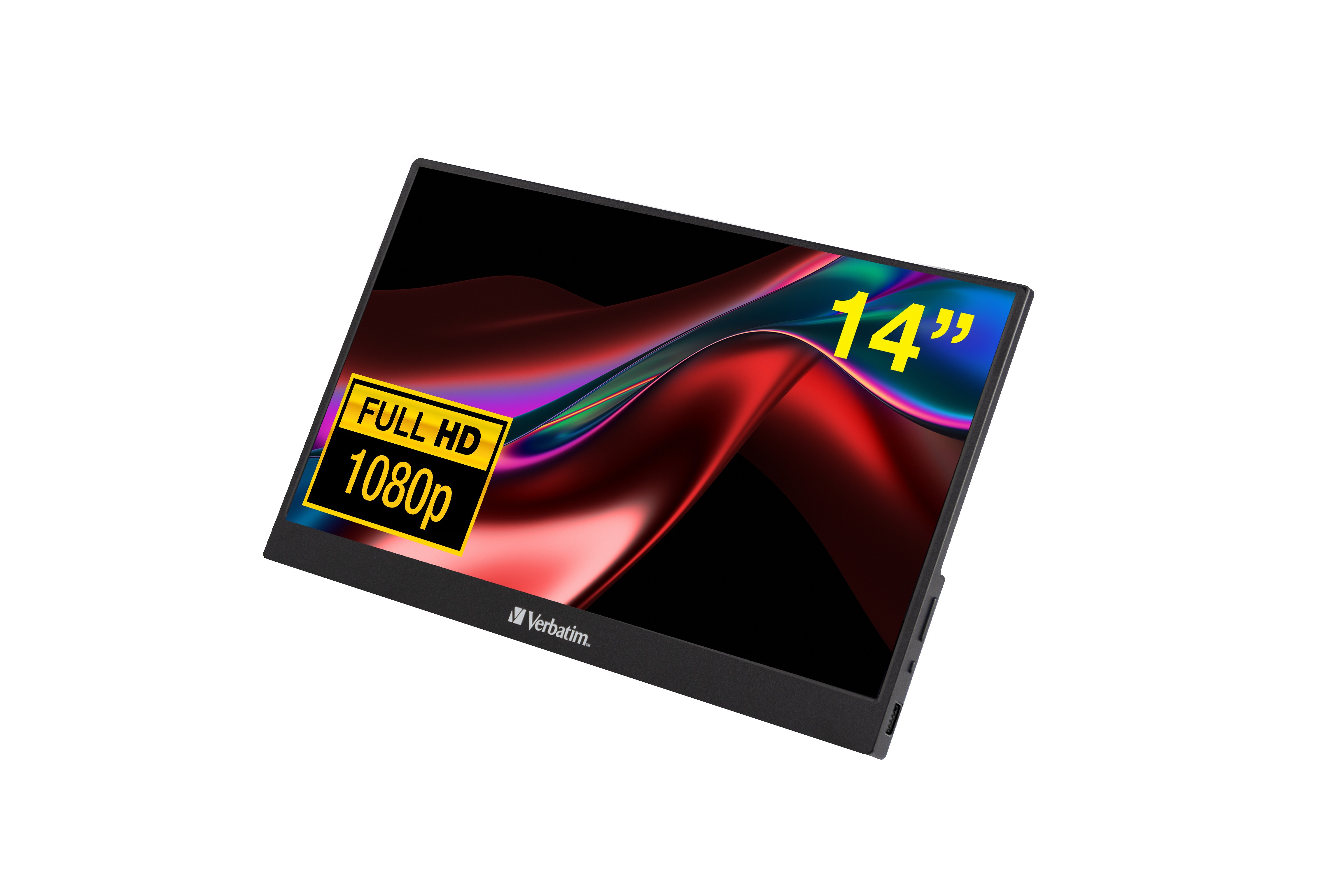 Monitor Verbatim PM-14 14'' FullHD IPS USB-C HDR Nero - Immagine 1
