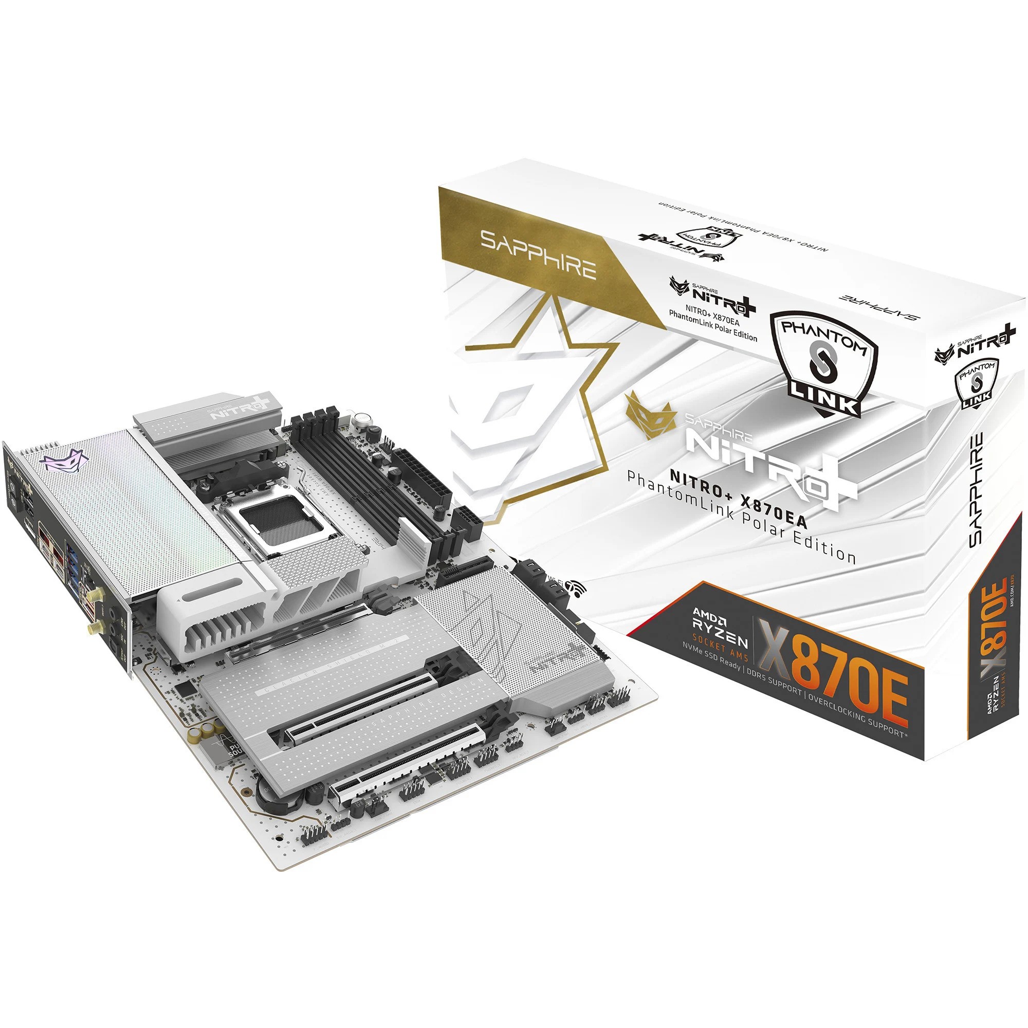Scheda Madre SAPPHIRE NITRO+ X870EA WIFI7 Phantom Link Polare - Immagine 1